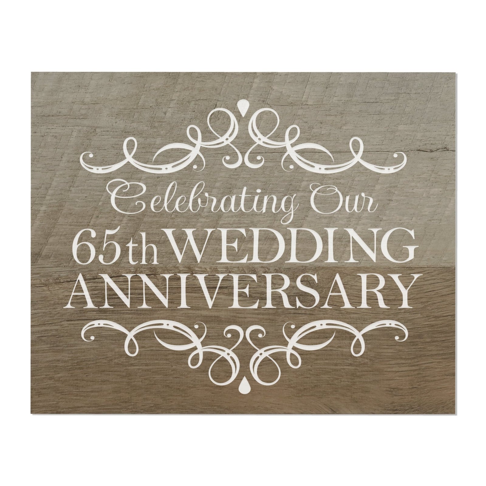 Anniversary Barnwood Wall Plaque - LifeSong Milestones
