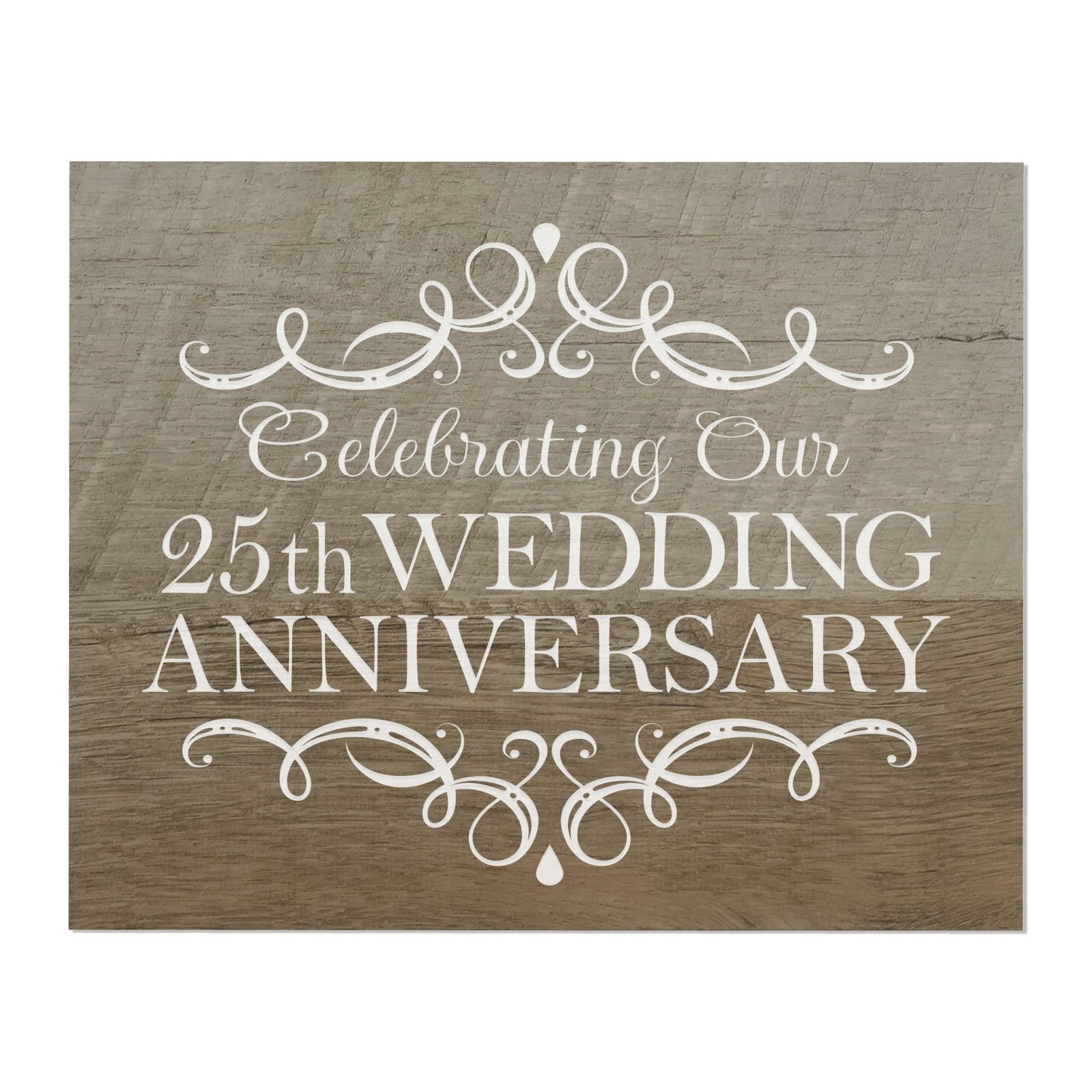 Anniversary Barnwood Wall Plaque - LifeSong Milestones