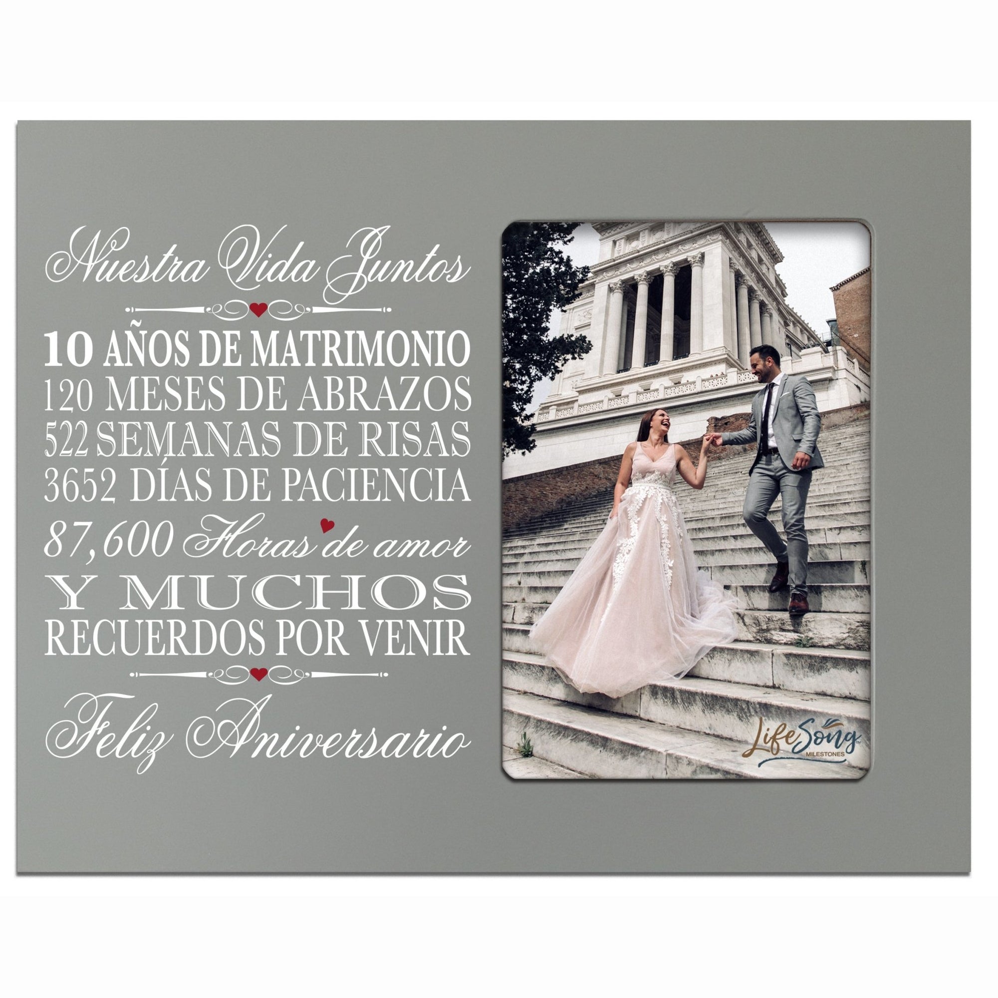 Unique 10th Wedding Anniversary Gift Ideas for Couples – Spanish-themed frame.