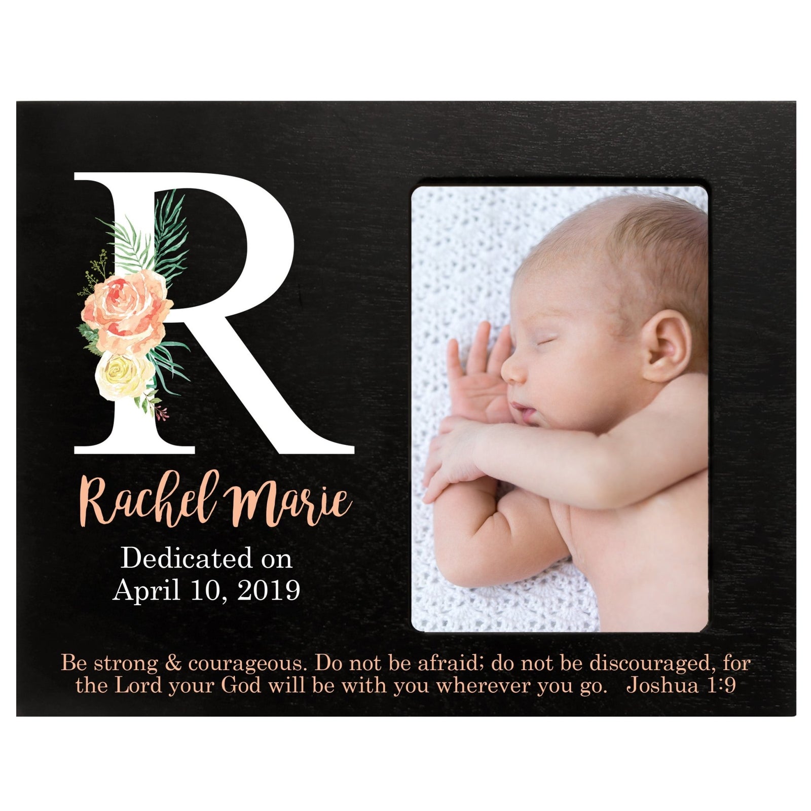 Baby Birth Announcement Photo Frame For Boys and Girls Be Strong - LifeSong Milestones