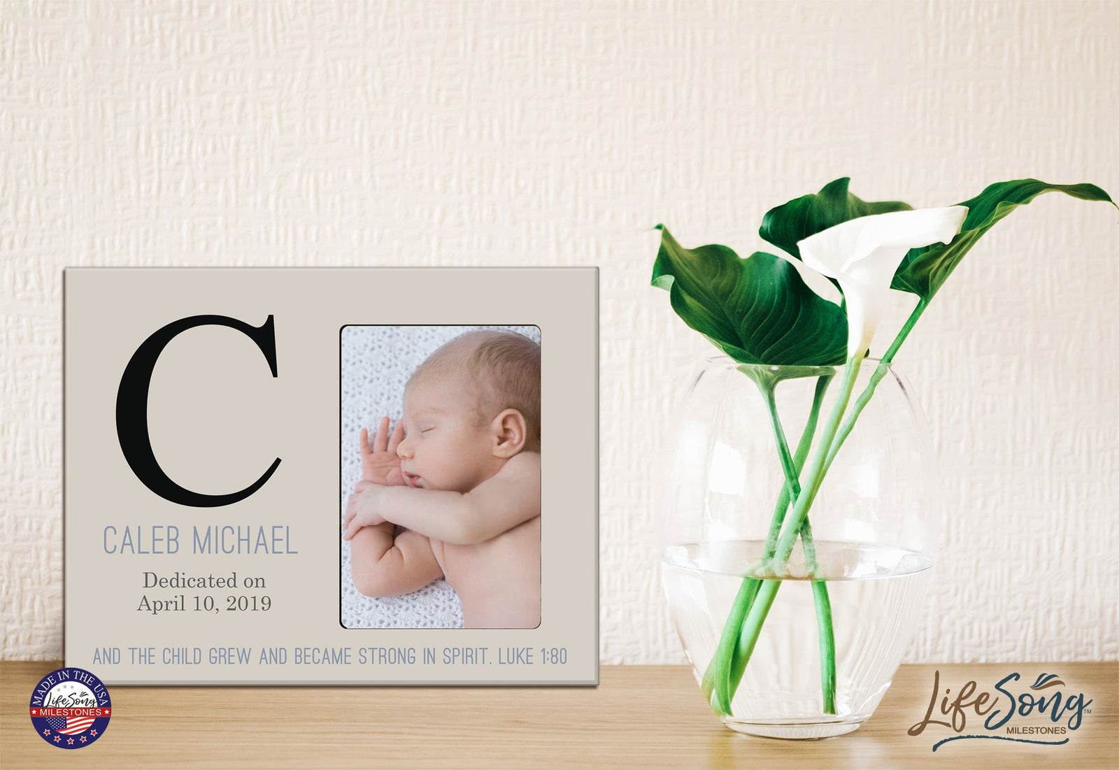 Baby Birth Announcement Photo Frame For Boys and Girls The Child - LifeSong Milestones