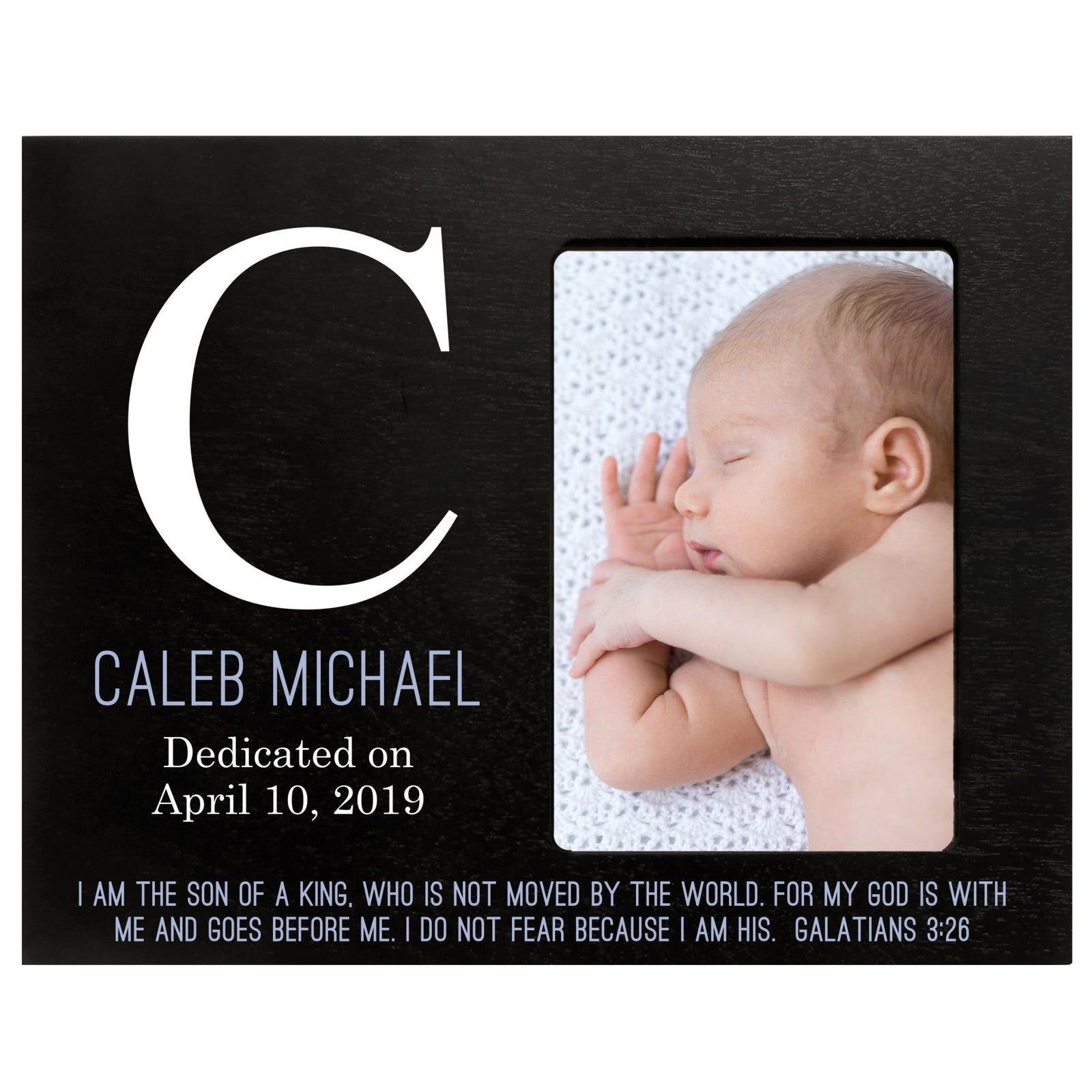 Baby Birth Announcement Photo Frame For Boys and Girls The King - LifeSong Milestones