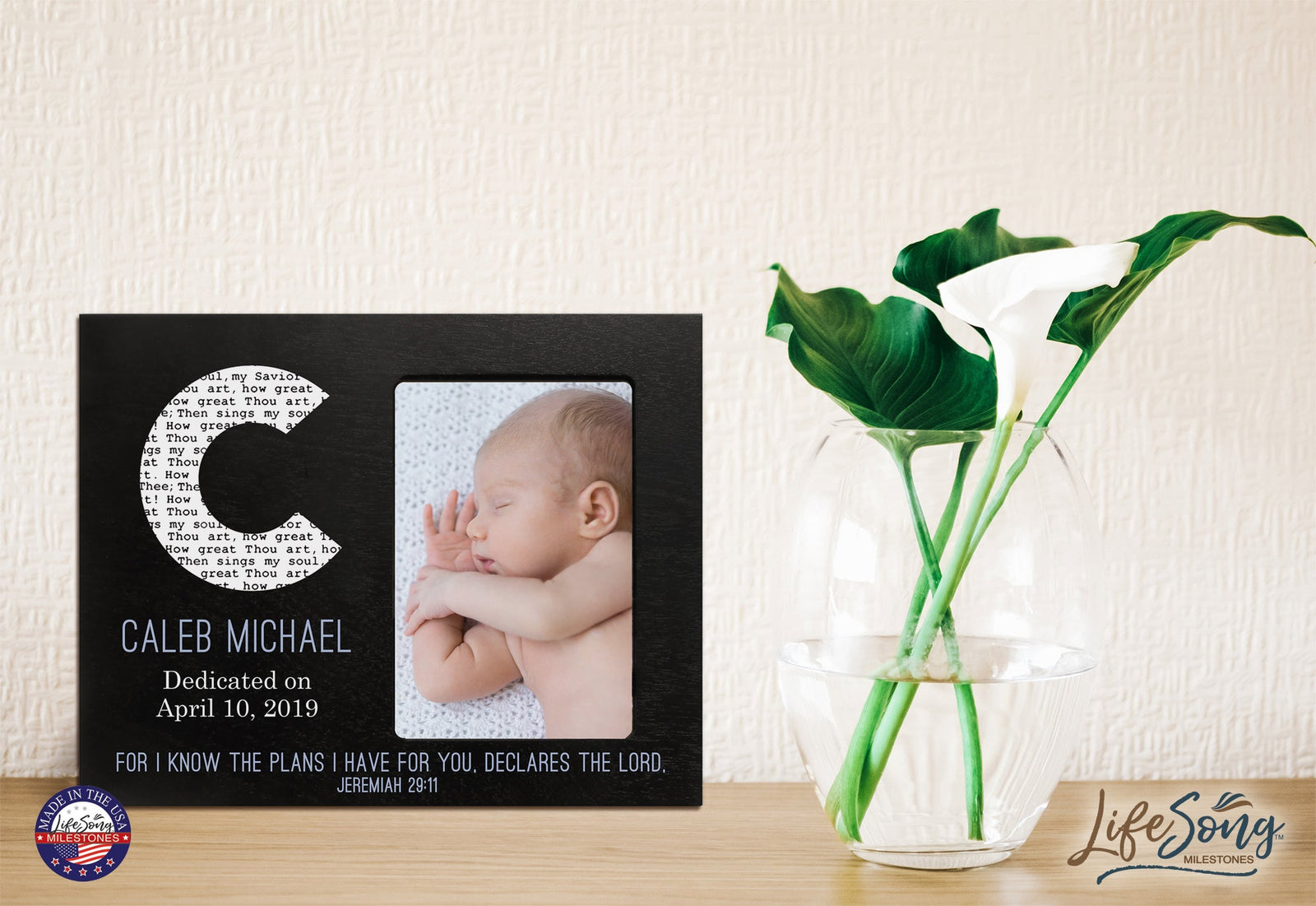 Baby Birth Announcement Photo Frame For Boys and Girls The Plans - LifeSong Milestones