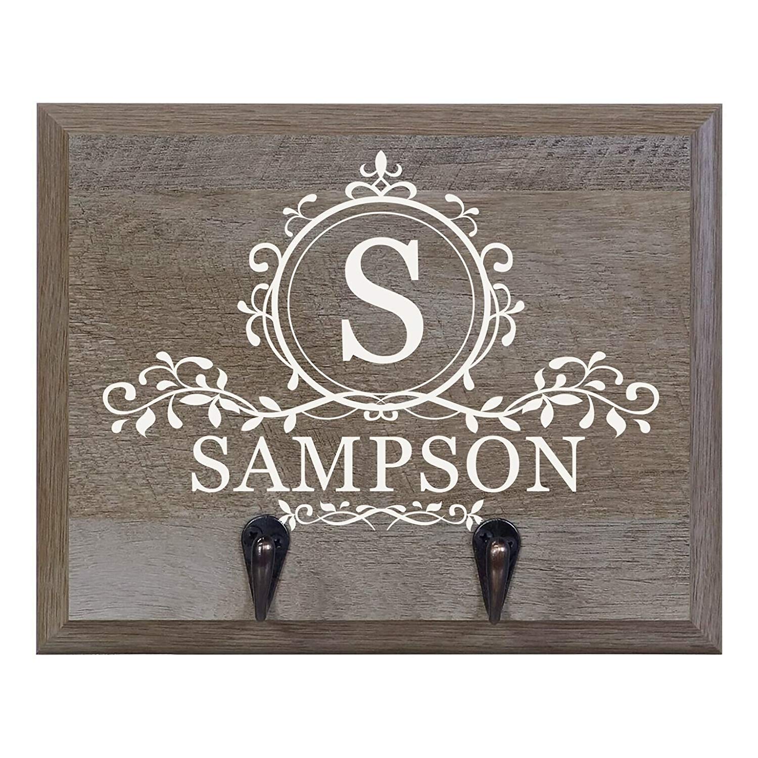 Barn Wood Personalized Coat Rack Wall Sign 15" w x 12" h 4.25" deep - LifeSong Milestones