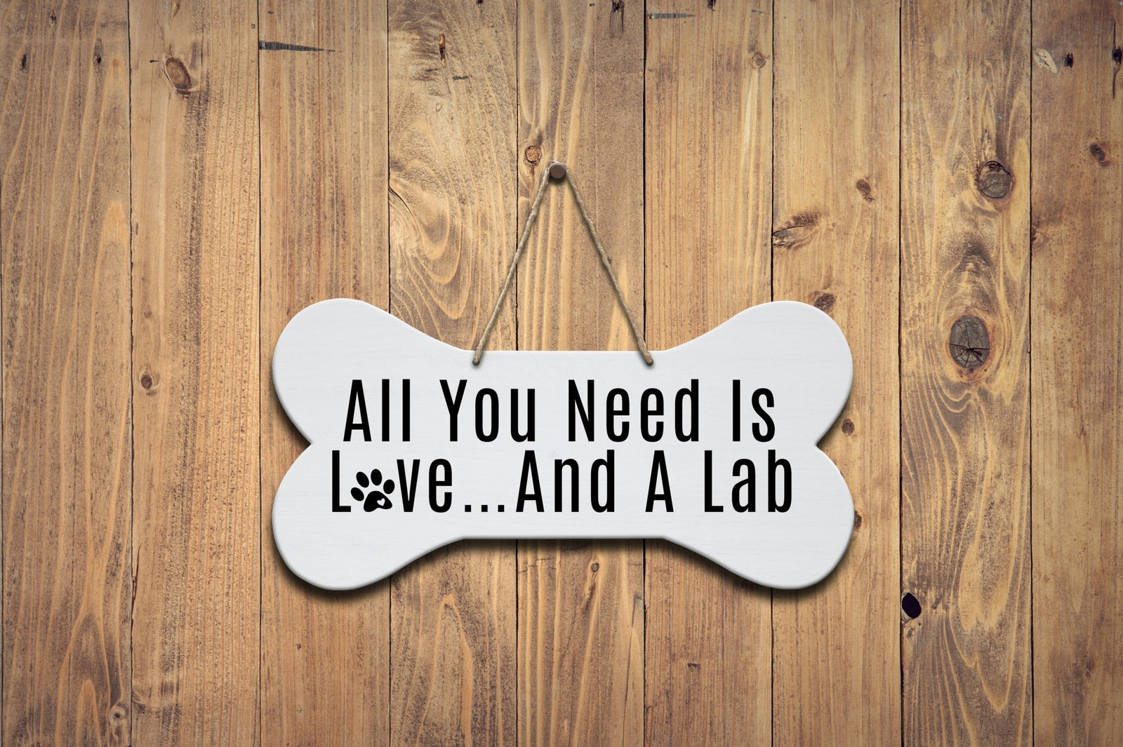Bone Sign - All You Need Is Love And A Lab - LifeSong Milestones