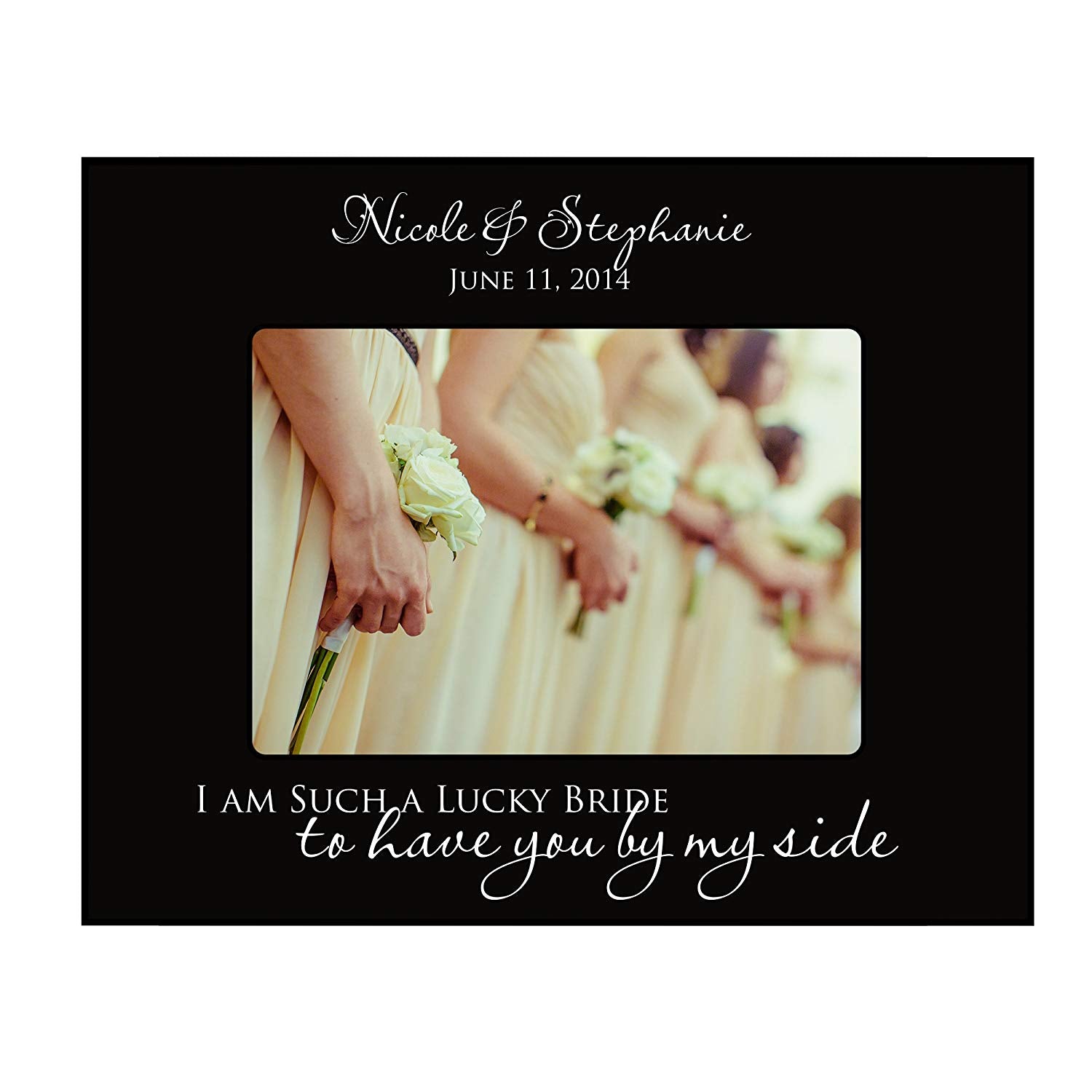 Bridesmaid picture frame Wedding Party Gifts Personalized bridesmaids Gift - LifeSong Milestones