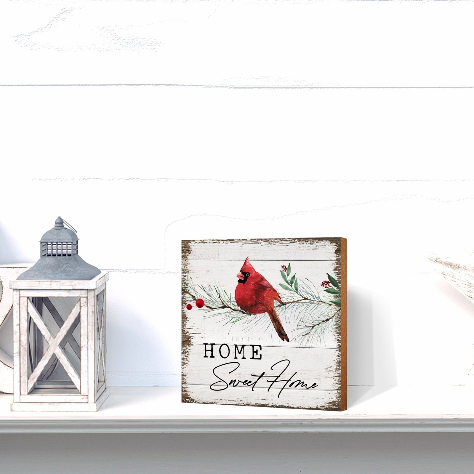 Cardinal Christmas Shelf Décor - LifeSong Milestones