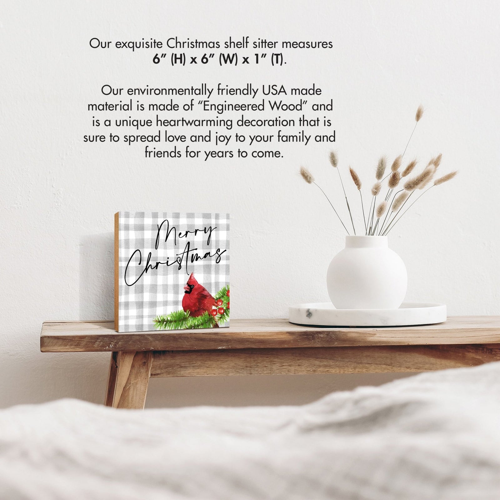 Cardinal Christmas Shelf Décor - LifeSong Milestones