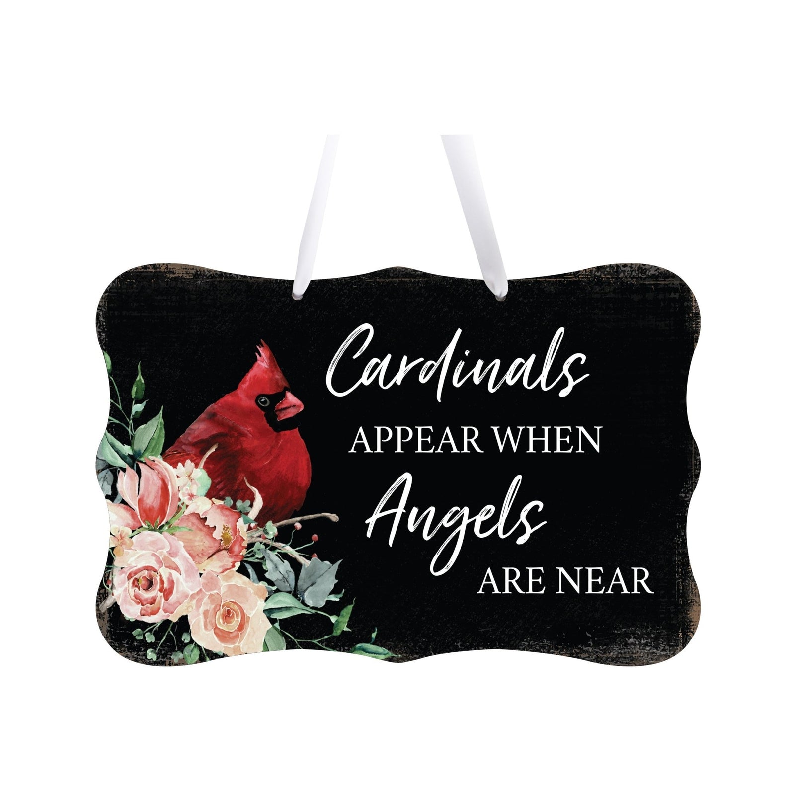 Funeral ribbon sign with a heartfelt message – a meaningful memorial tribute.