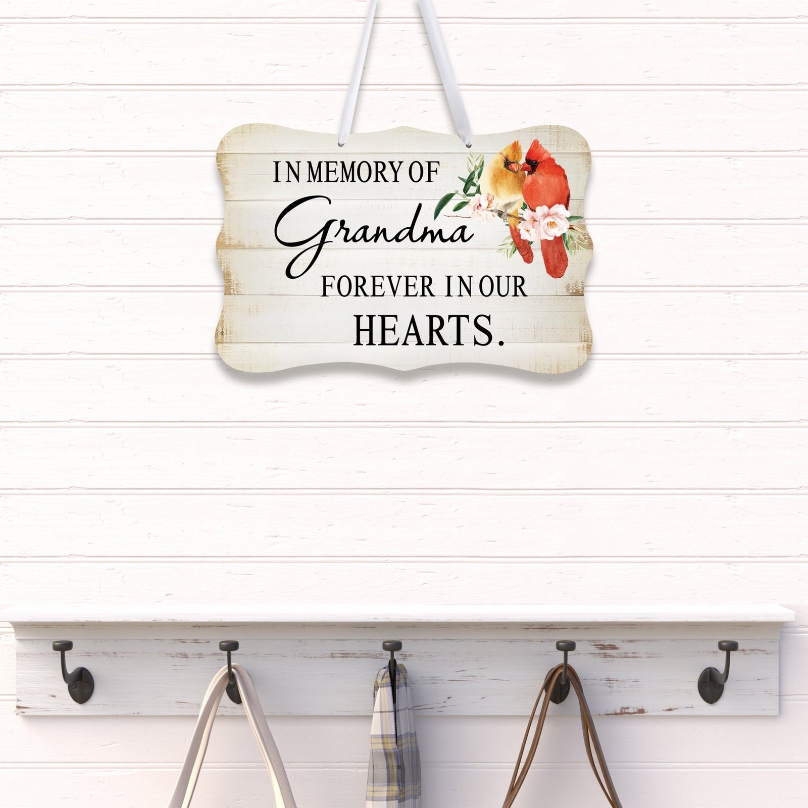 Funeral ribbon sign with a heartfelt message – a meaningful memorial tribute.