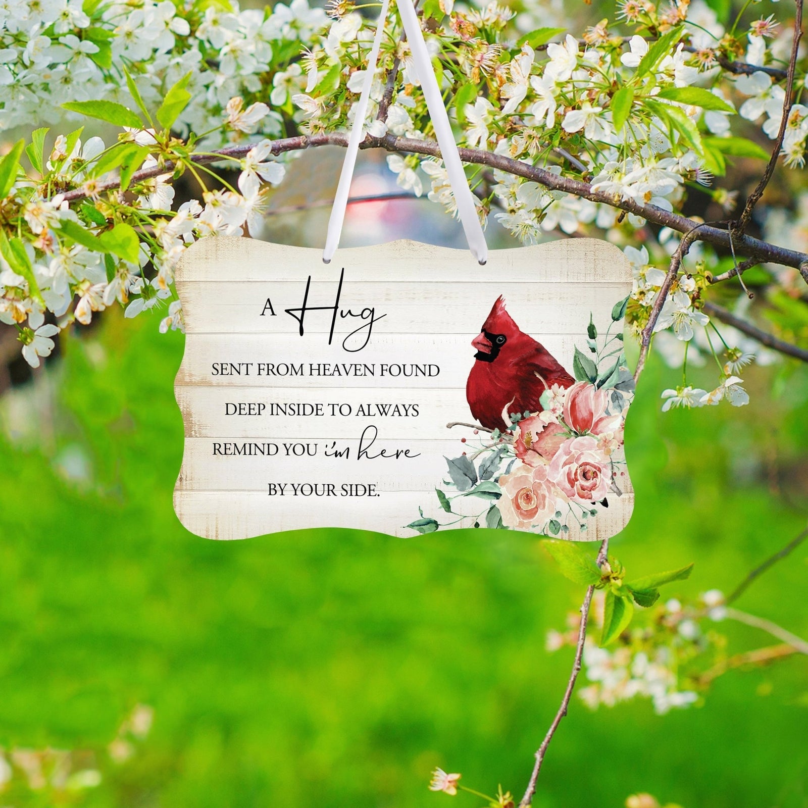 Graceful memorial ribbon signs – a comforting and enduring memorial.