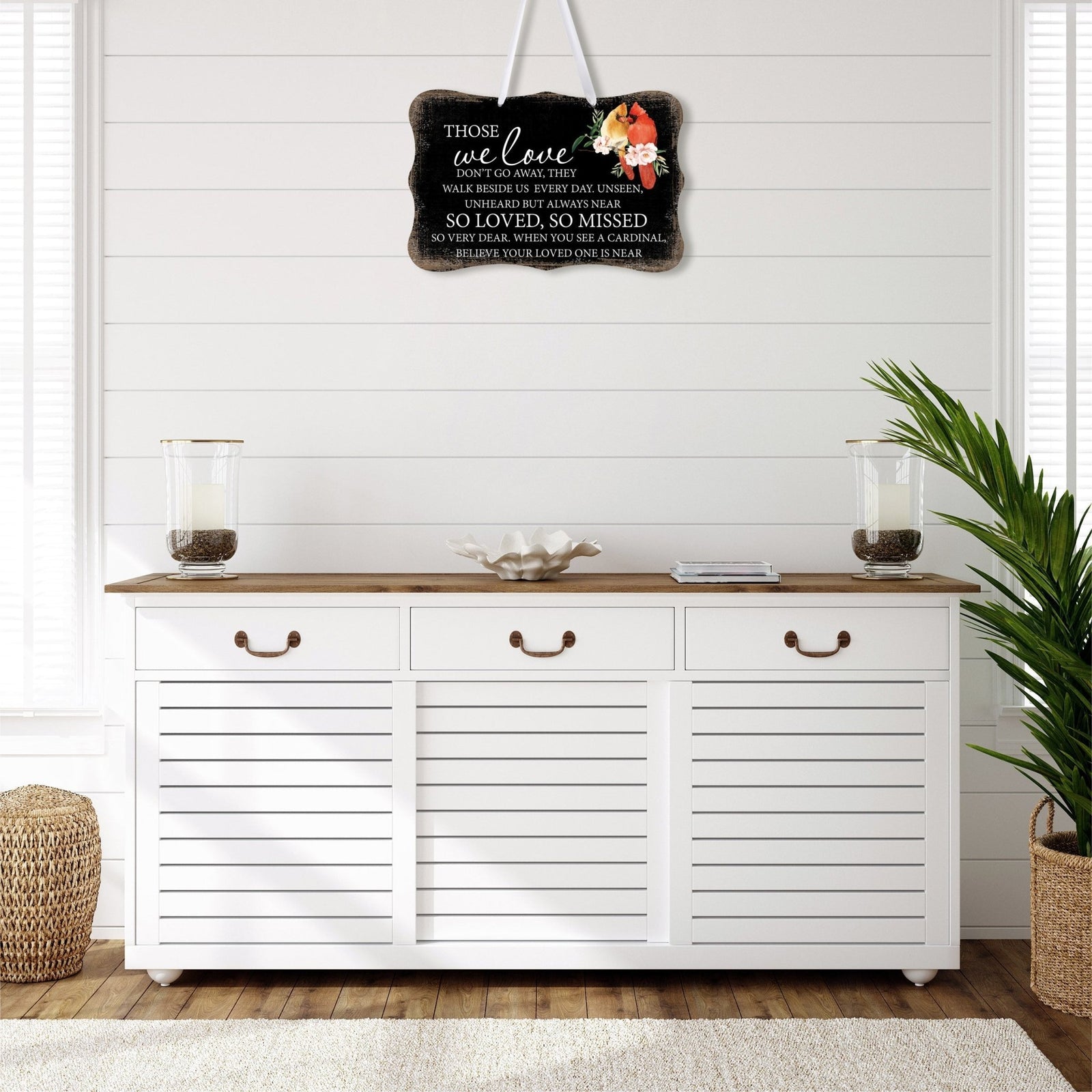 Memorial gifts for the loss of a loved one, including this elegant wall hanging sign, designed to offer comfort and support during difficult times.