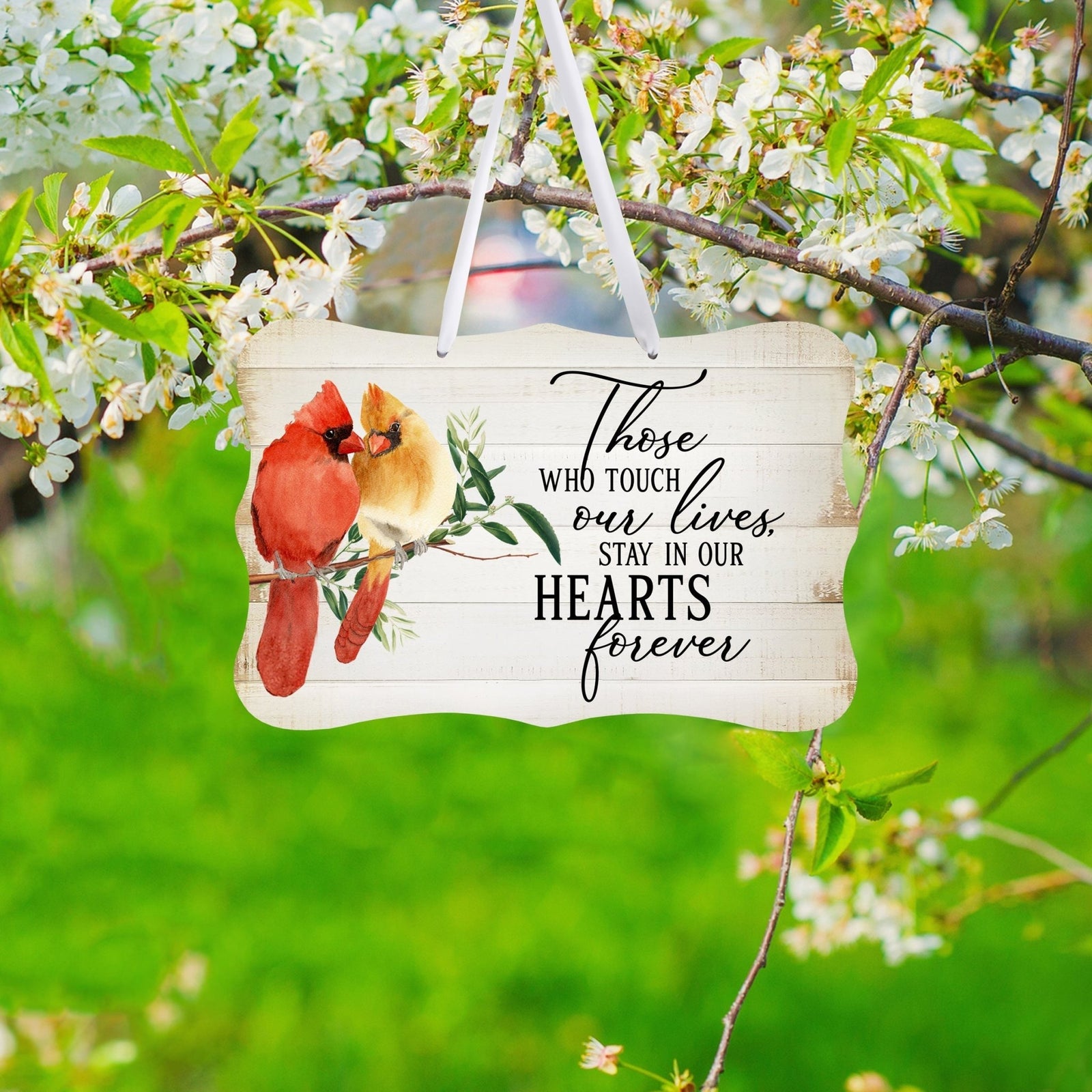 Funeral ribbon sign with a heartfelt message – a meaningful memorial tribute.