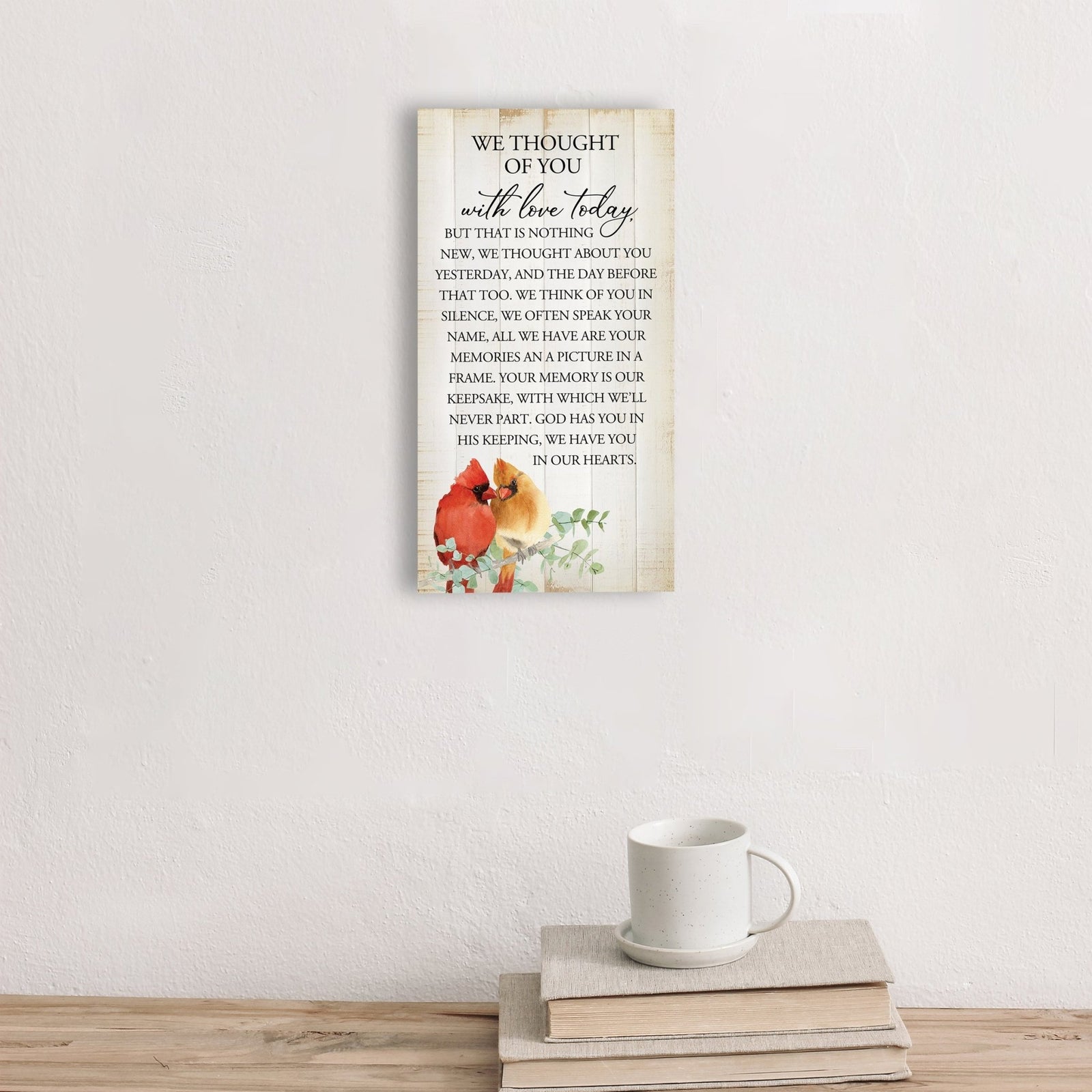 Wooden memorial plaque - a thoughtful gift for loss of a loved one.