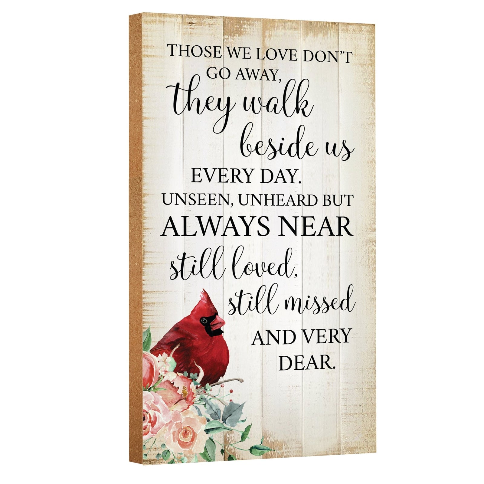 Wooden memorial plaque - a thoughtful gift for loss of a loved one.