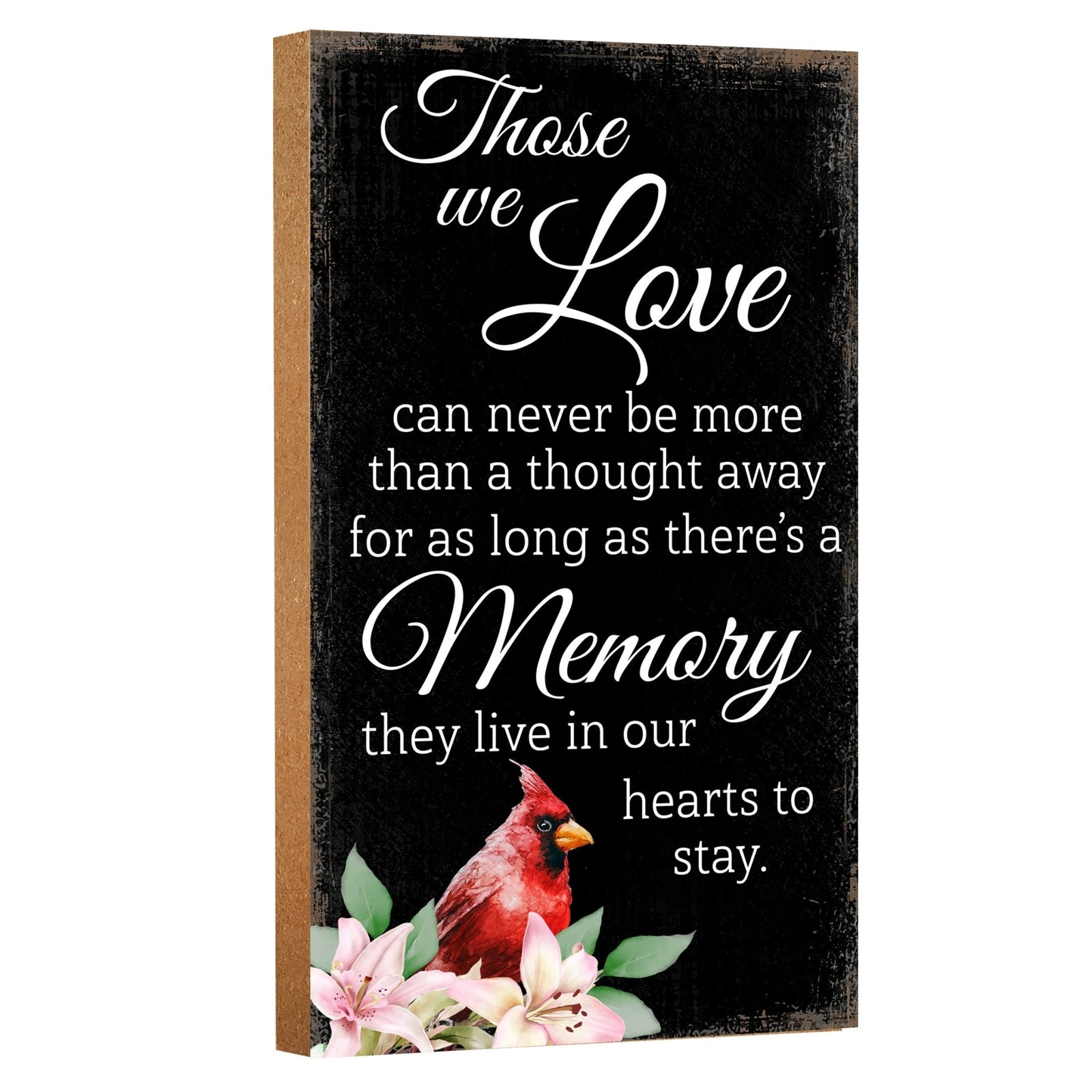 Wooden memorial plaque - a thoughtful gift for loss of a loved one.