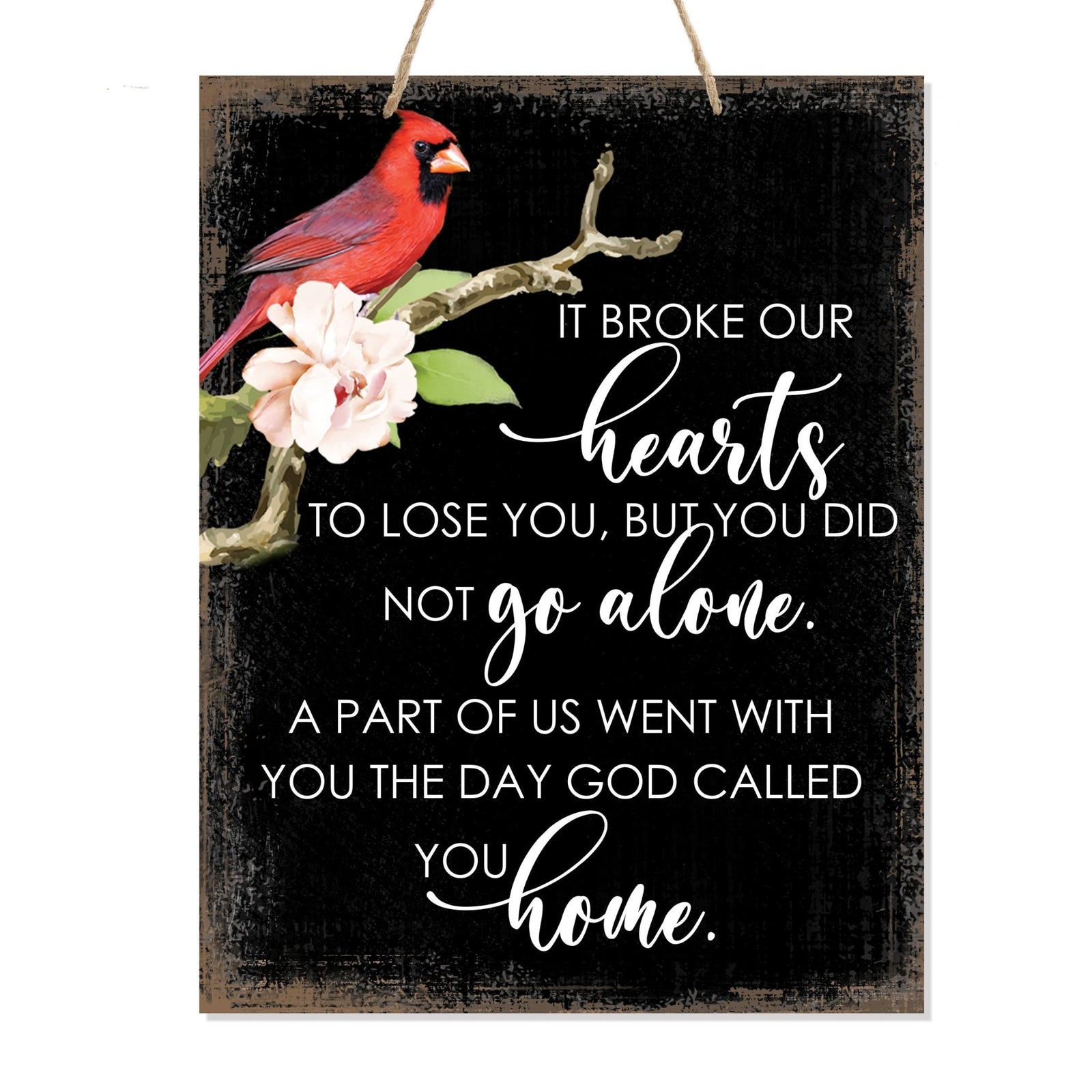 Handcrafted wooden memorial ribbon sign with a touching message, a meaningful way to remember loved ones and honor their memory.