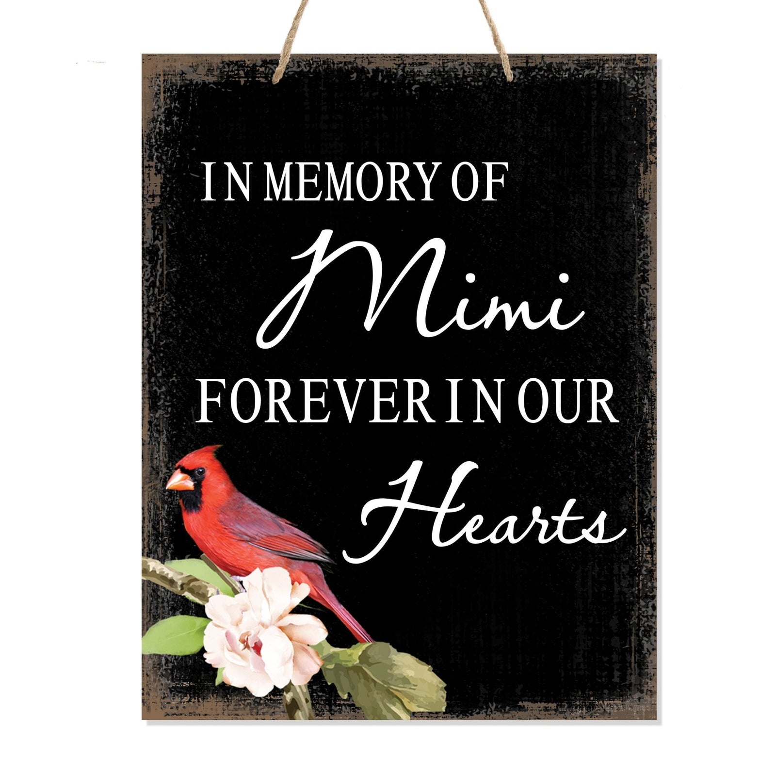 Beautiful wooden memorial signs - thoughtful loved one memorial gifts.