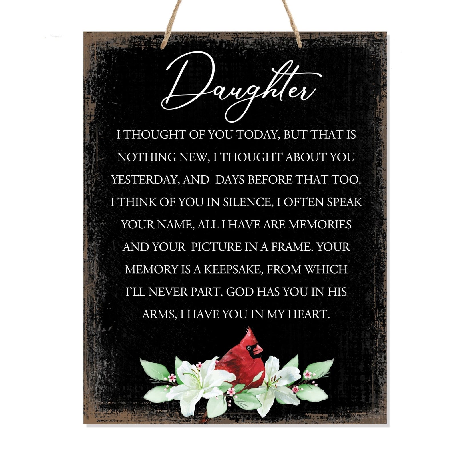 Handcrafted wooden memorial ribbon sign with a touching message, a meaningful way to remember loved ones and honor their memory.