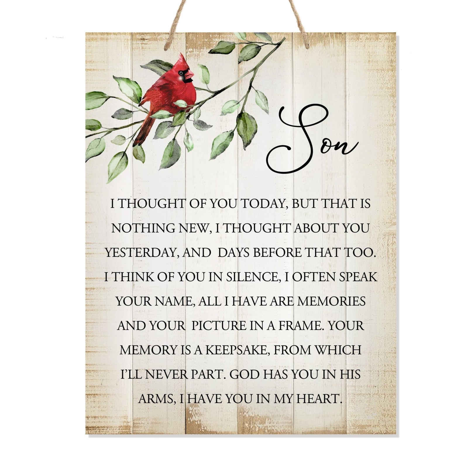 Beautiful wooden memorial signs - thoughtful loved one memorial gifts.