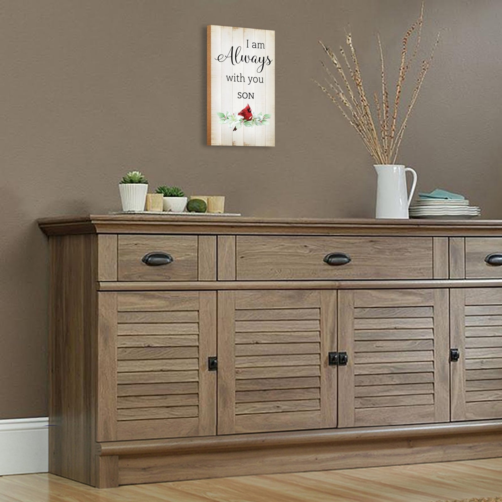 Wooden memorial plaque - a thoughtful gift for loss of a loved one.