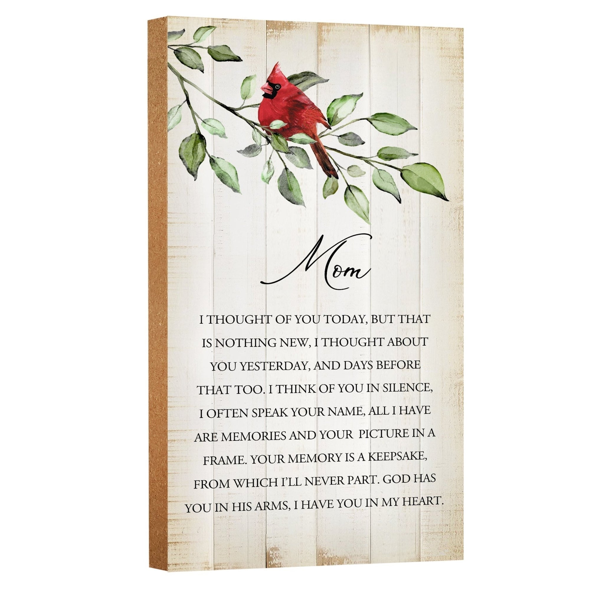 Wooden memorial plaque - a thoughtful gift for loss of a loved one.