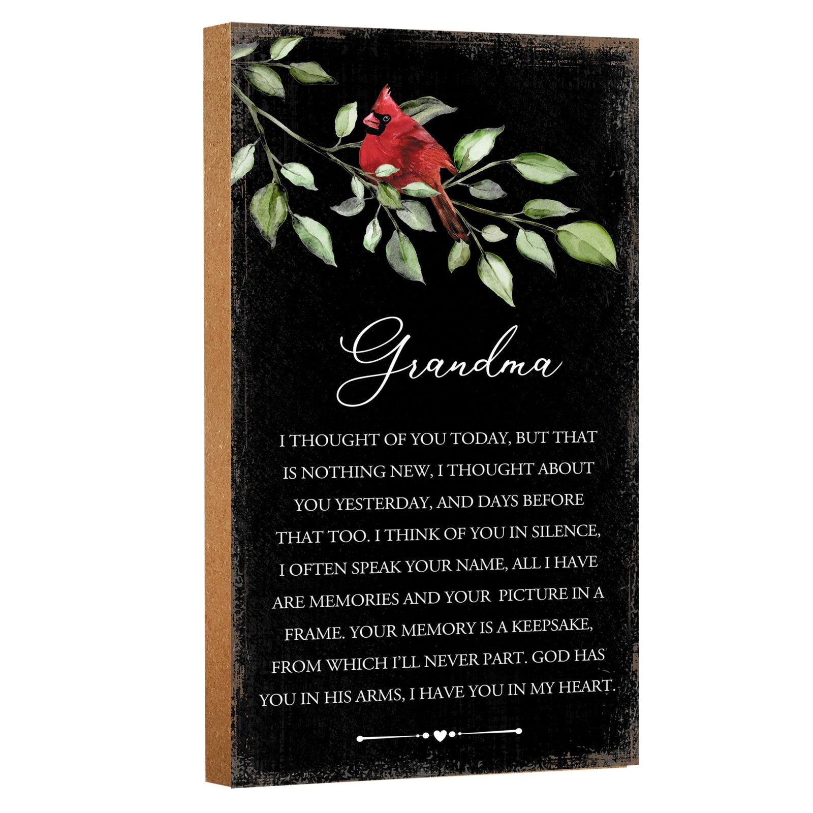 Wooden memorial plaque - a thoughtful gift for loss of a loved one.