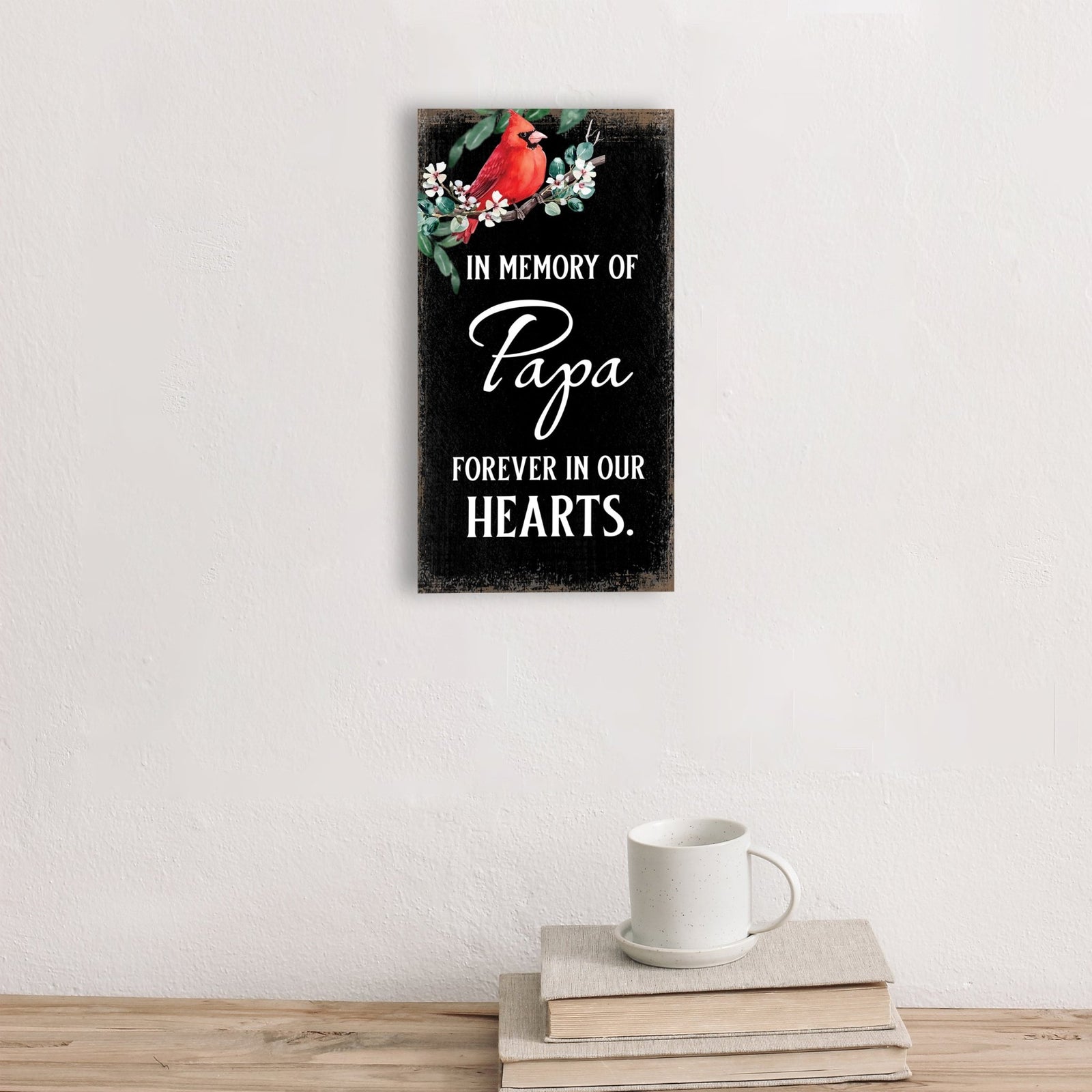 Wooden memorial plaque - a thoughtful gift for loss of a loved one.