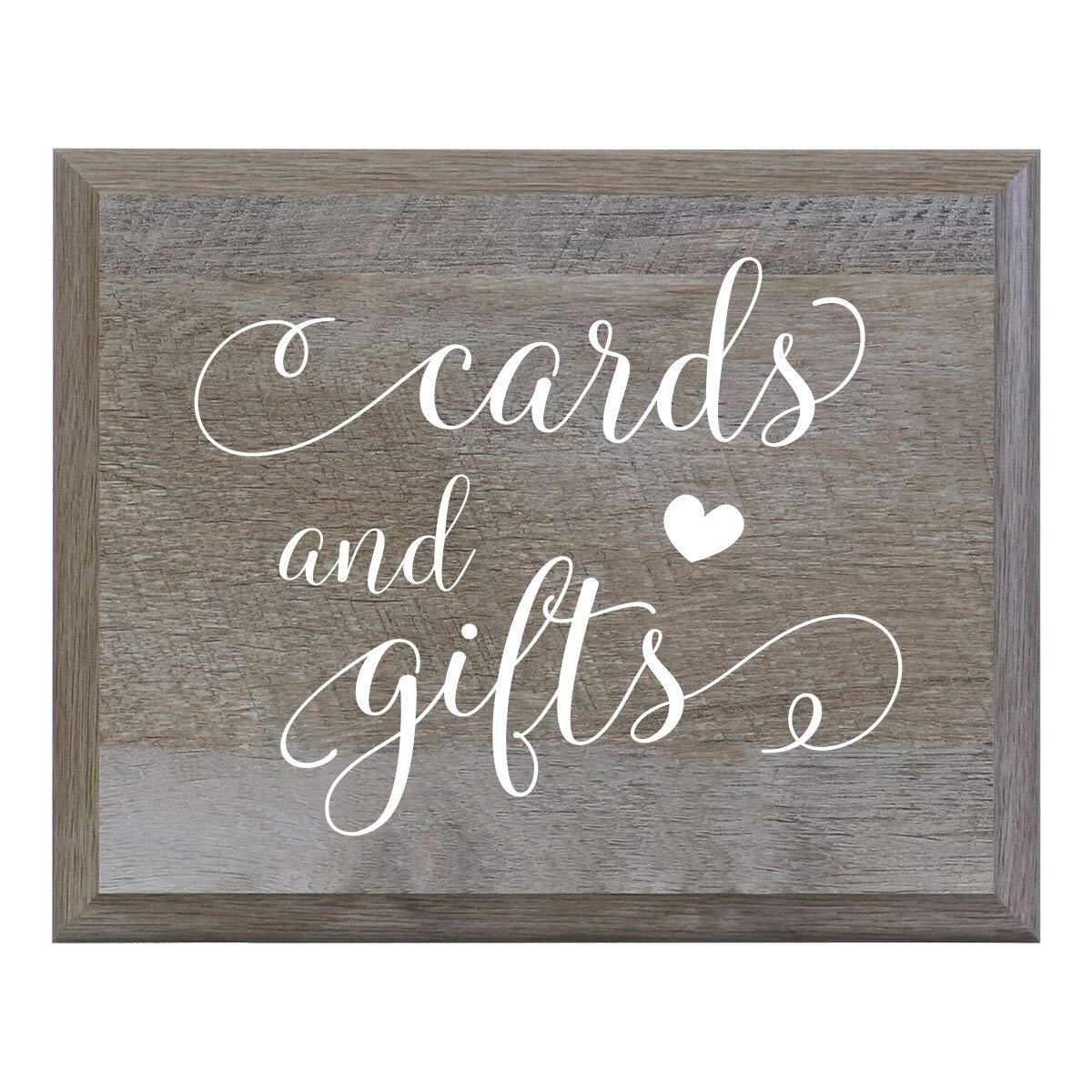 Cards and Gifts Decorative Wooden Wedding Party sign (8x10) - LifeSong Milestones