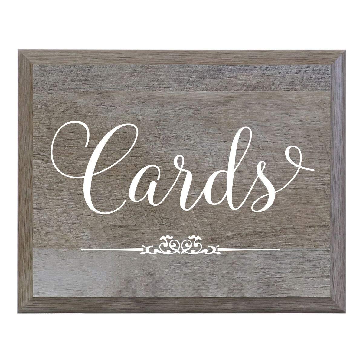"Cards" Decorative Wedding Signs for Ceremony & Reception - LifeSong Milestones