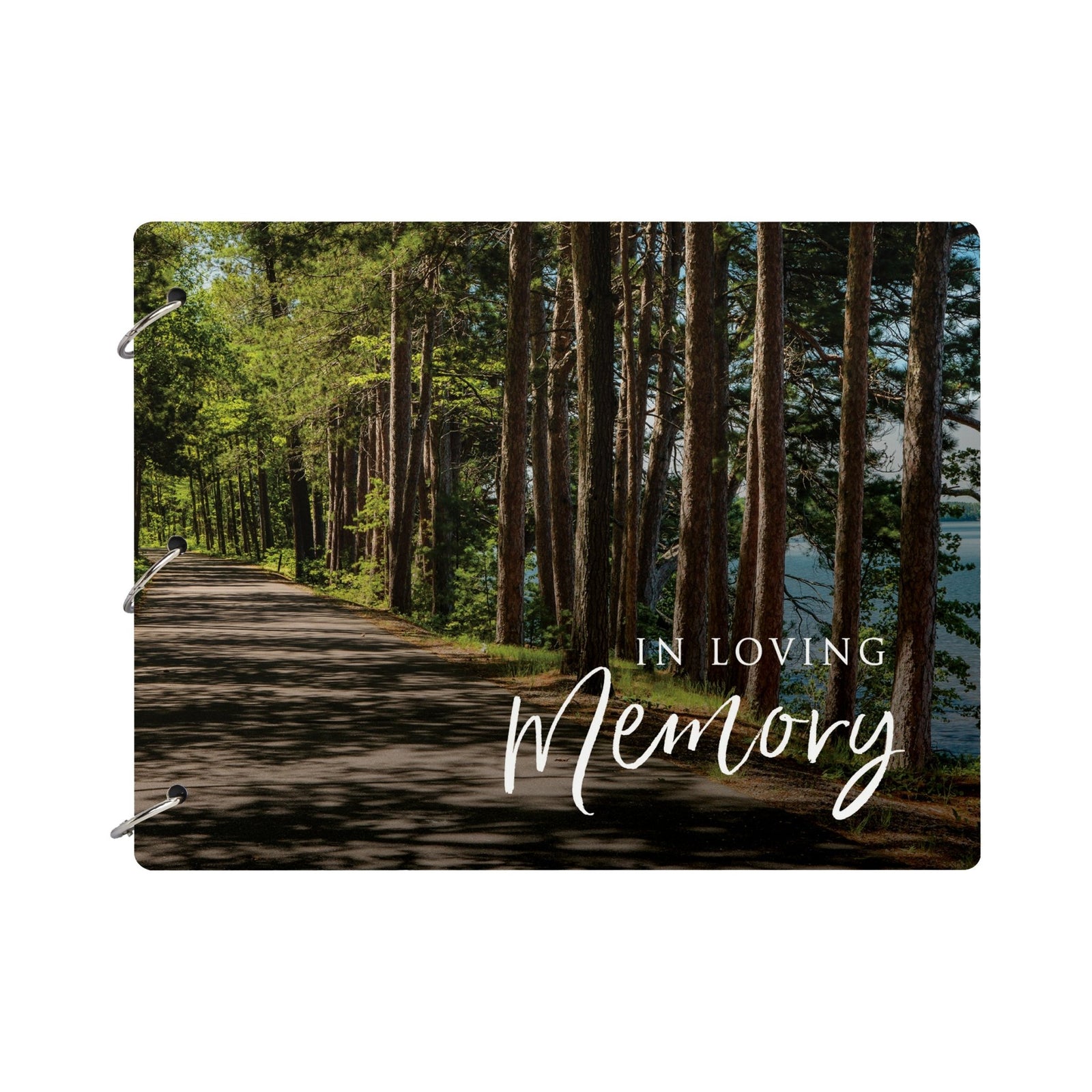 Celebration Of Life Funeral Guest Books For Memorial Services Registry With Wooden Cover - In Loving Memory - LifeSong Milestones