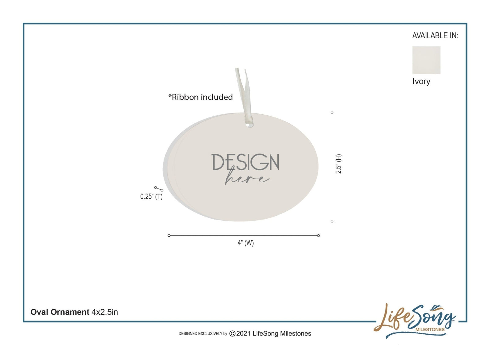 Child Baptism Hanging Ornament Verse Gift for Godson - LifeSong Milestones