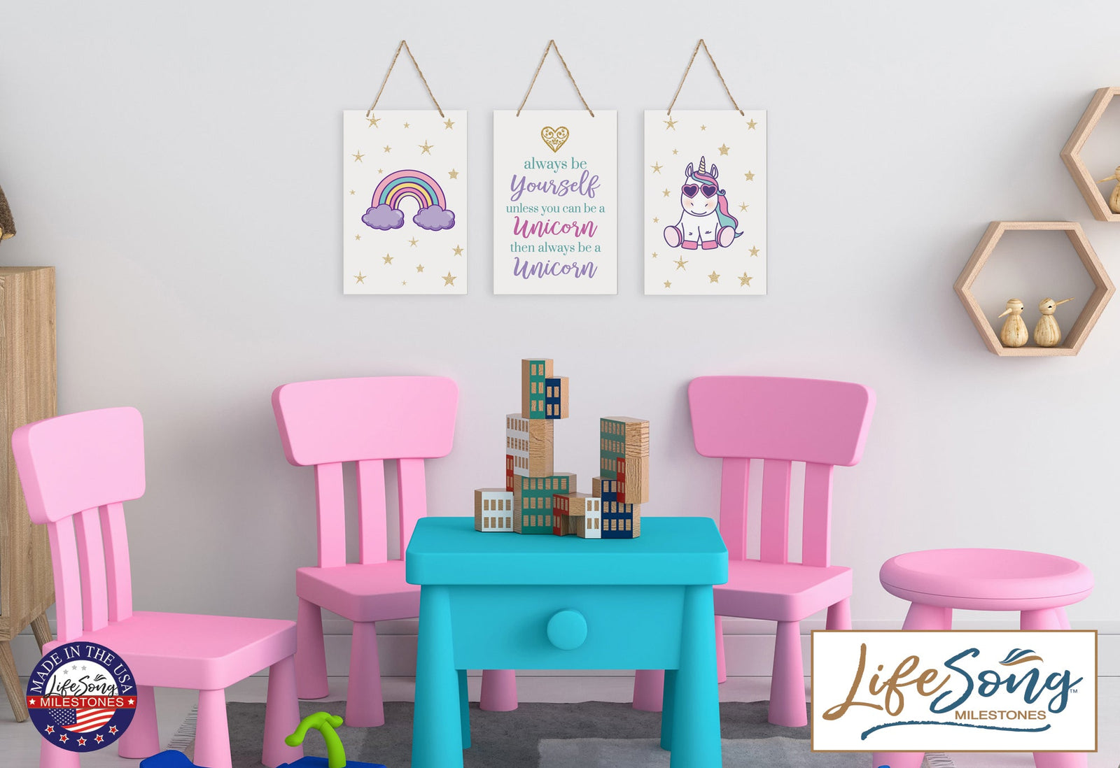 Childrens Wall Decor For Boys and Girls Bedroom - Nature - LifeSong Milestones