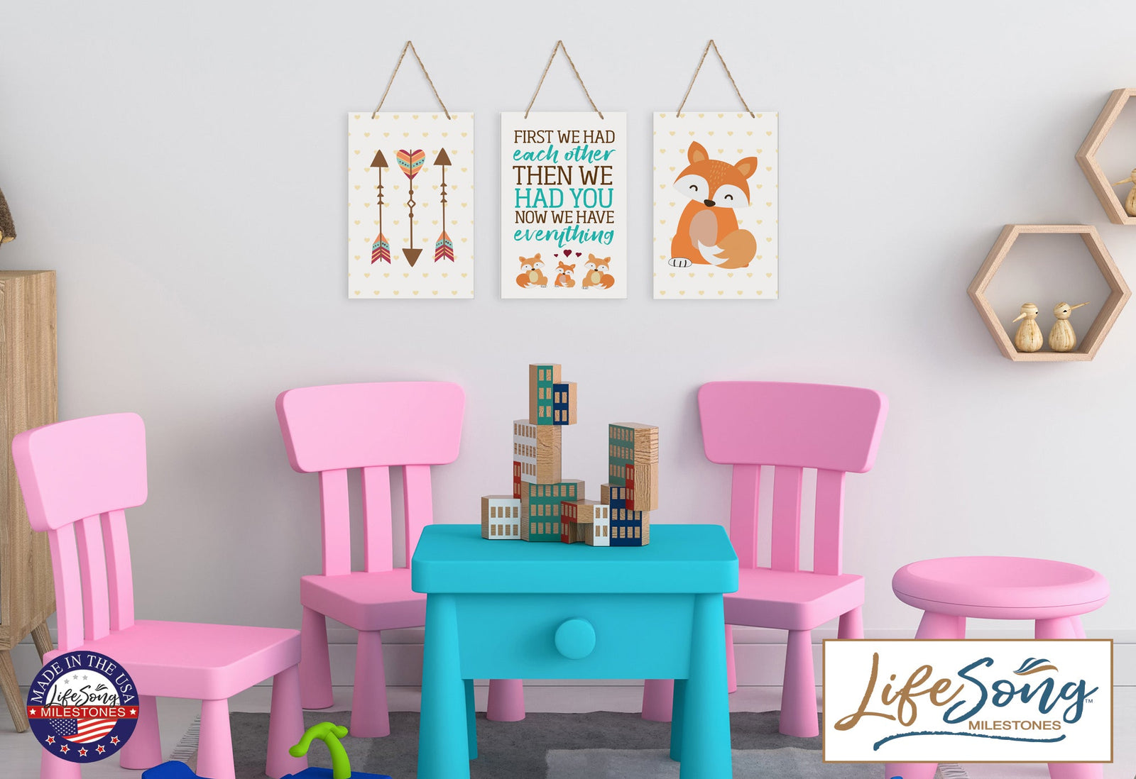 Childrens Wall Decor For Boys and Girls Bedroom - Nature - LifeSong Milestones