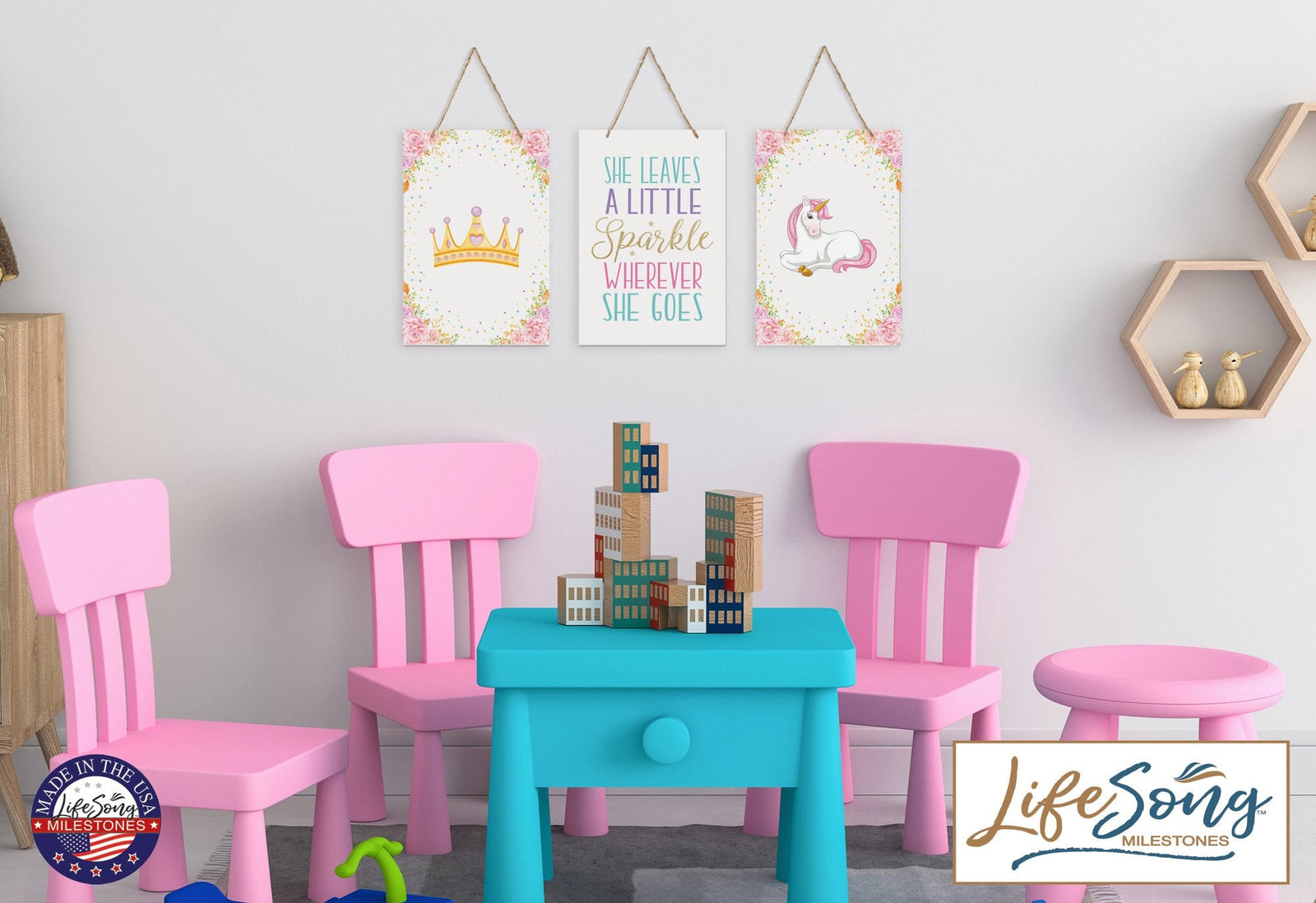 Childrens Wall Decor For Boys and Girls Bedroom - Nature - LifeSong Milestones