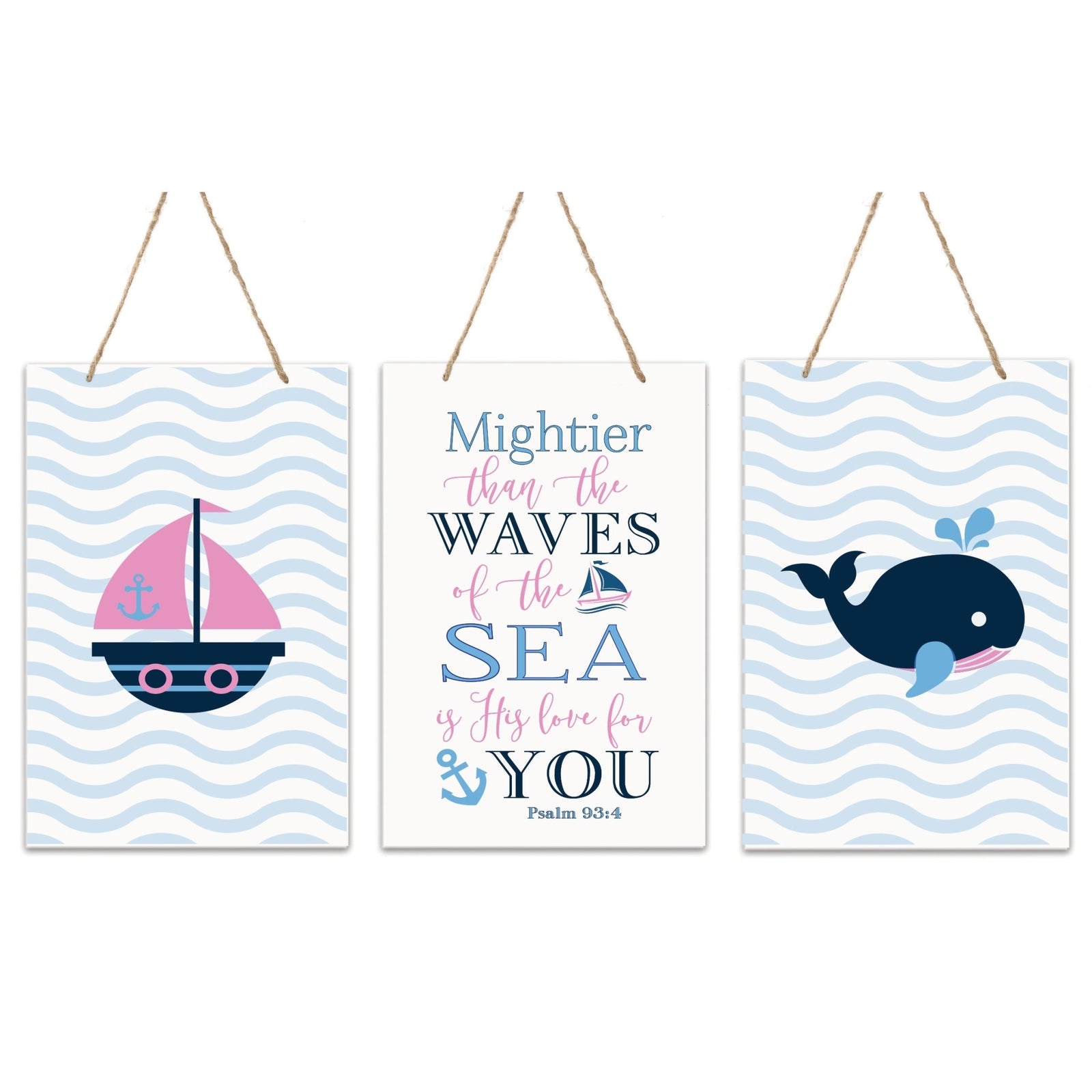 Childrens Wall Decor Set For Girls Bedroom - Pink - LifeSong Milestones