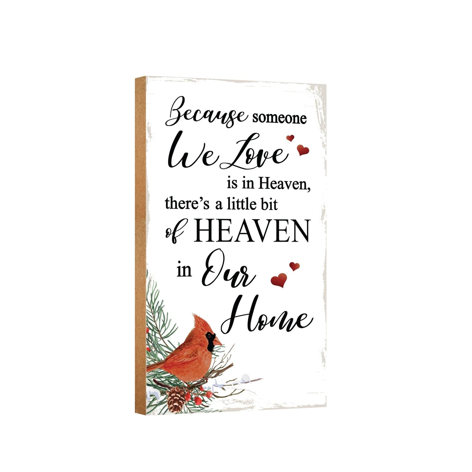 Wooden memorial plaque - a thoughtful gift for loss of a loved one.