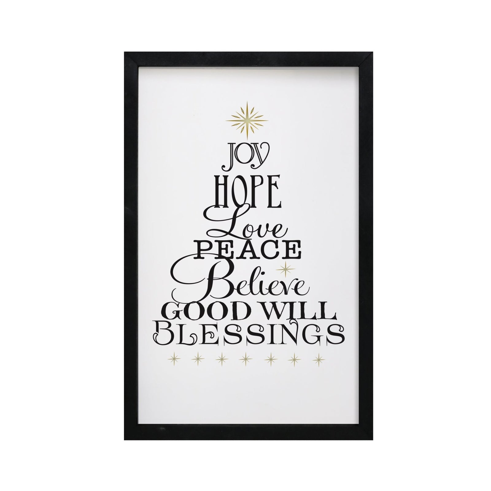 Christmas Shelf Décor - Joy Hope Love Peace - LifeSong Milestones
