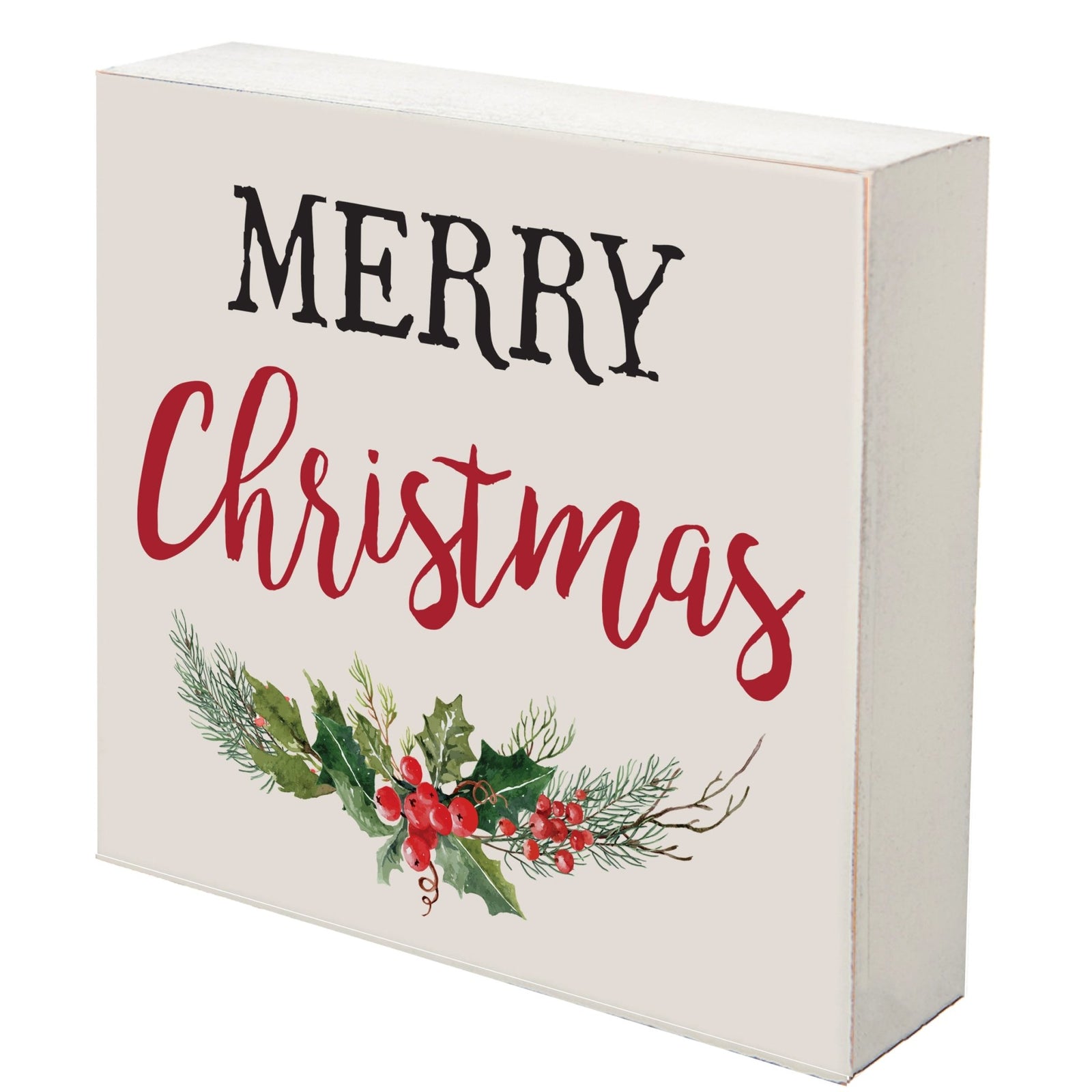 Christmas Shelf Décor - Merry Christmas - LifeSong Milestones