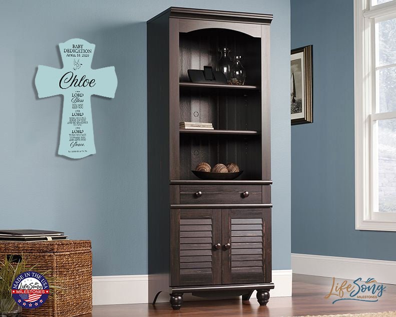 Custom Baby Dedication Wall Cross