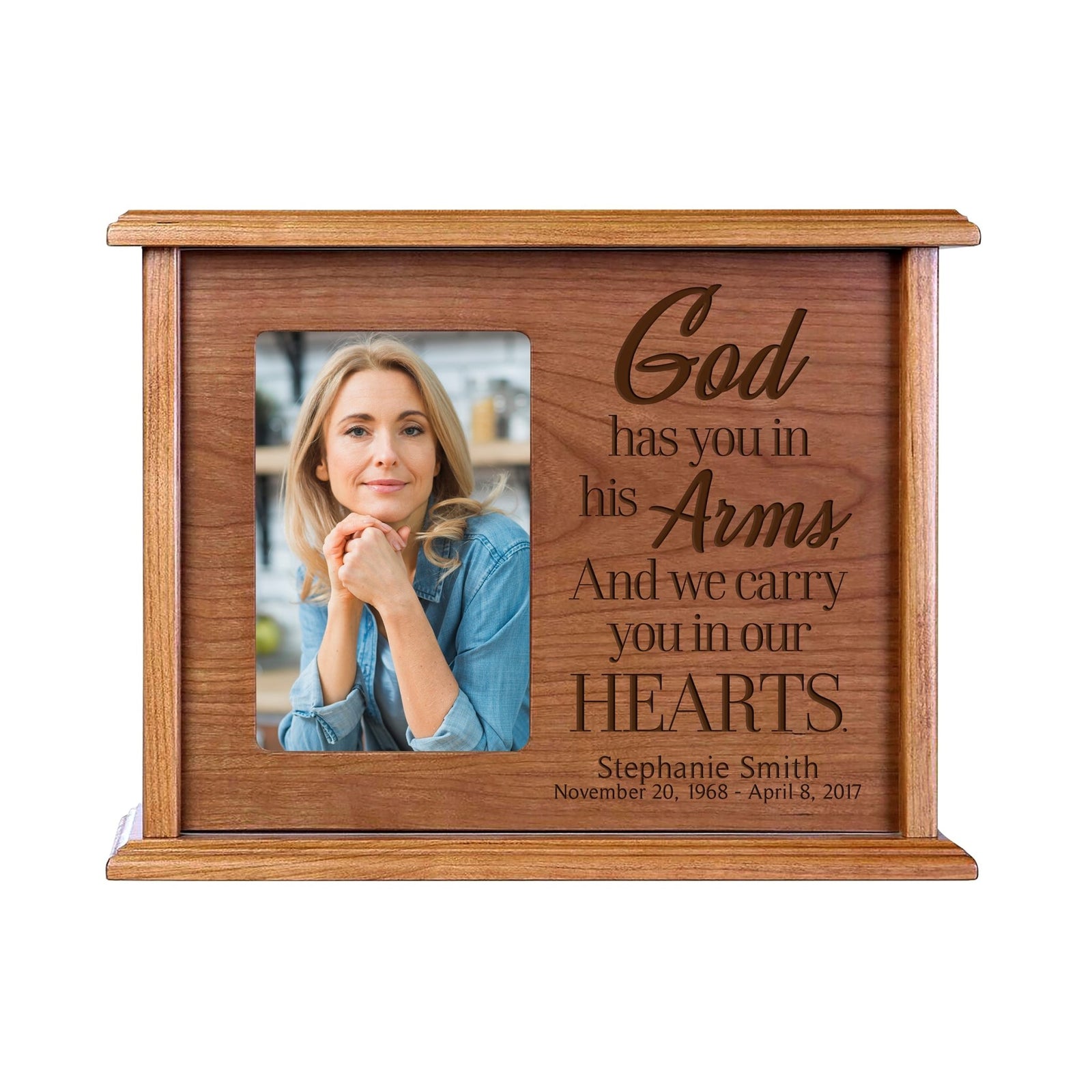 Personalized Cremation Wooden Urns for Adult Ashes