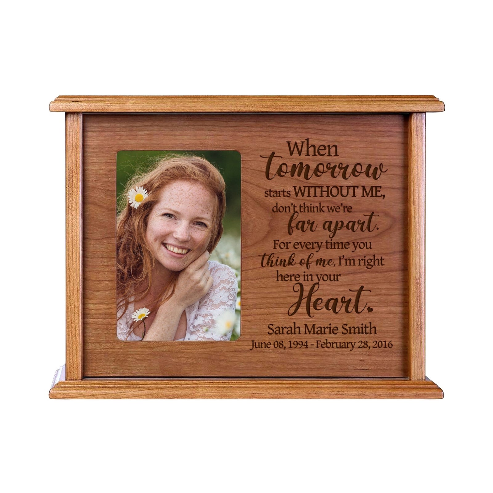 Personalized Photo Cremation Urn for Human Ashes