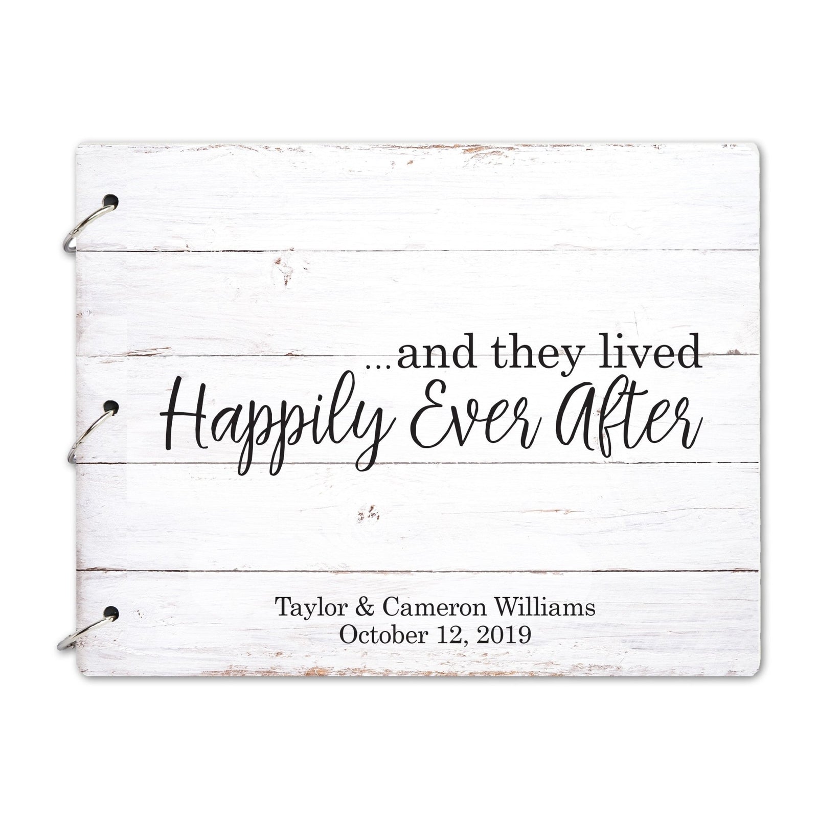 Custom Digitally Printed 3 Ring Wedding Photo Album 8.5” x 11” - LifeSong Milestones