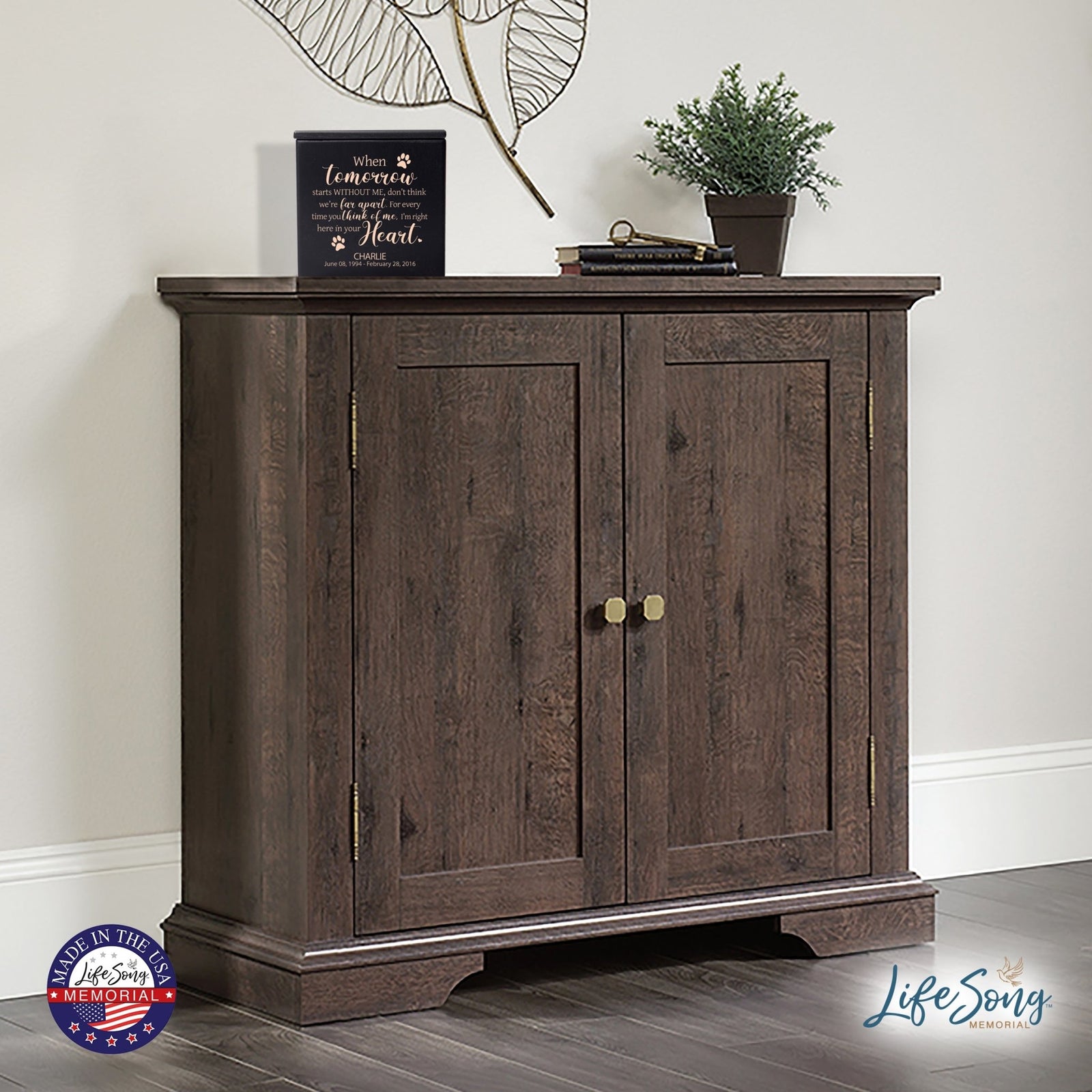 Personalized Wooden Memorial Pet Urns for Ashes