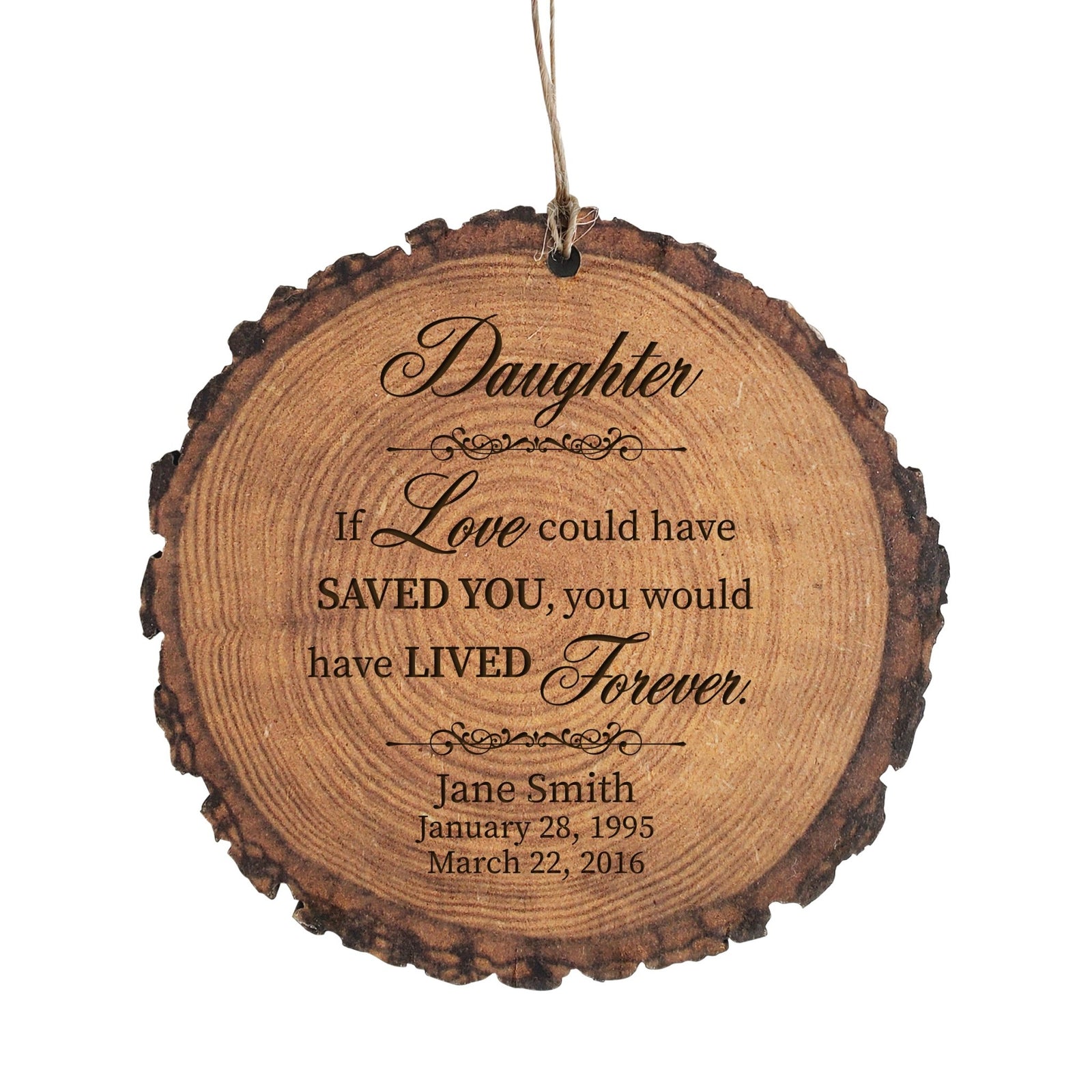 Custom Engraved Memorial Barky Ornament 3.75in If Love Could For The Loss Of Loved One - LifeSong Milestones