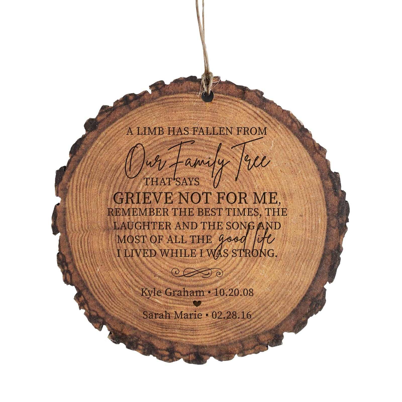 Memorial Ornament, loss of loved one, bereavment gift, Consoldence gift, In loving memory
