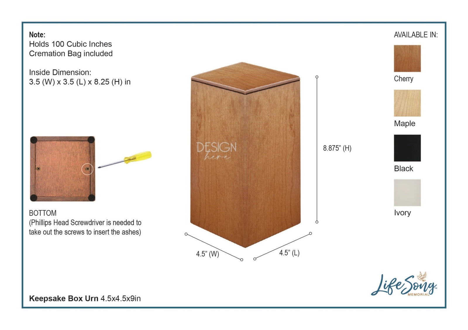 Custom Engraved Wooden Memorial Urn Box for Dad's Ashes - You Left Me Beautiful