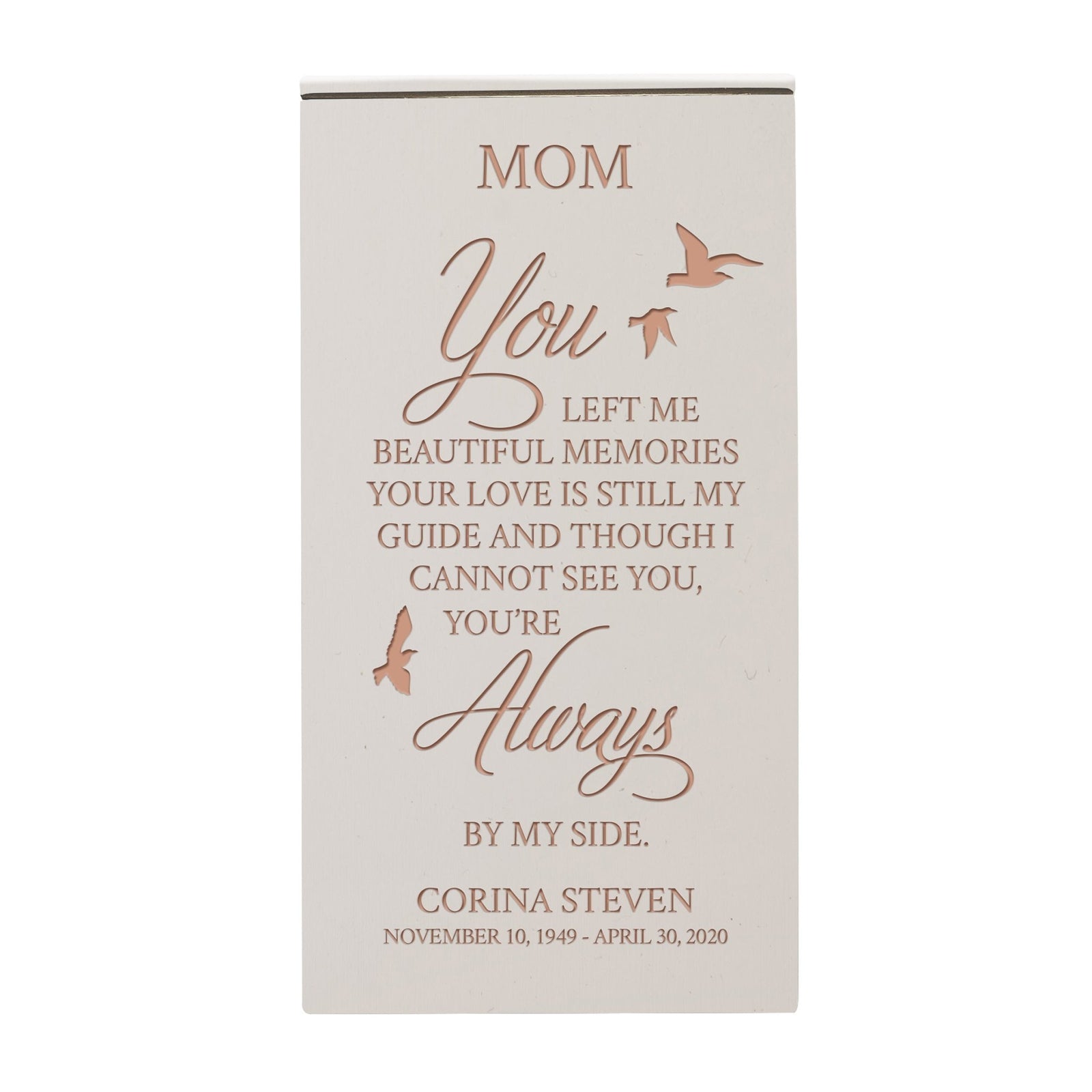 Personalized Wooden Urn Box for Cherished Keepsakes