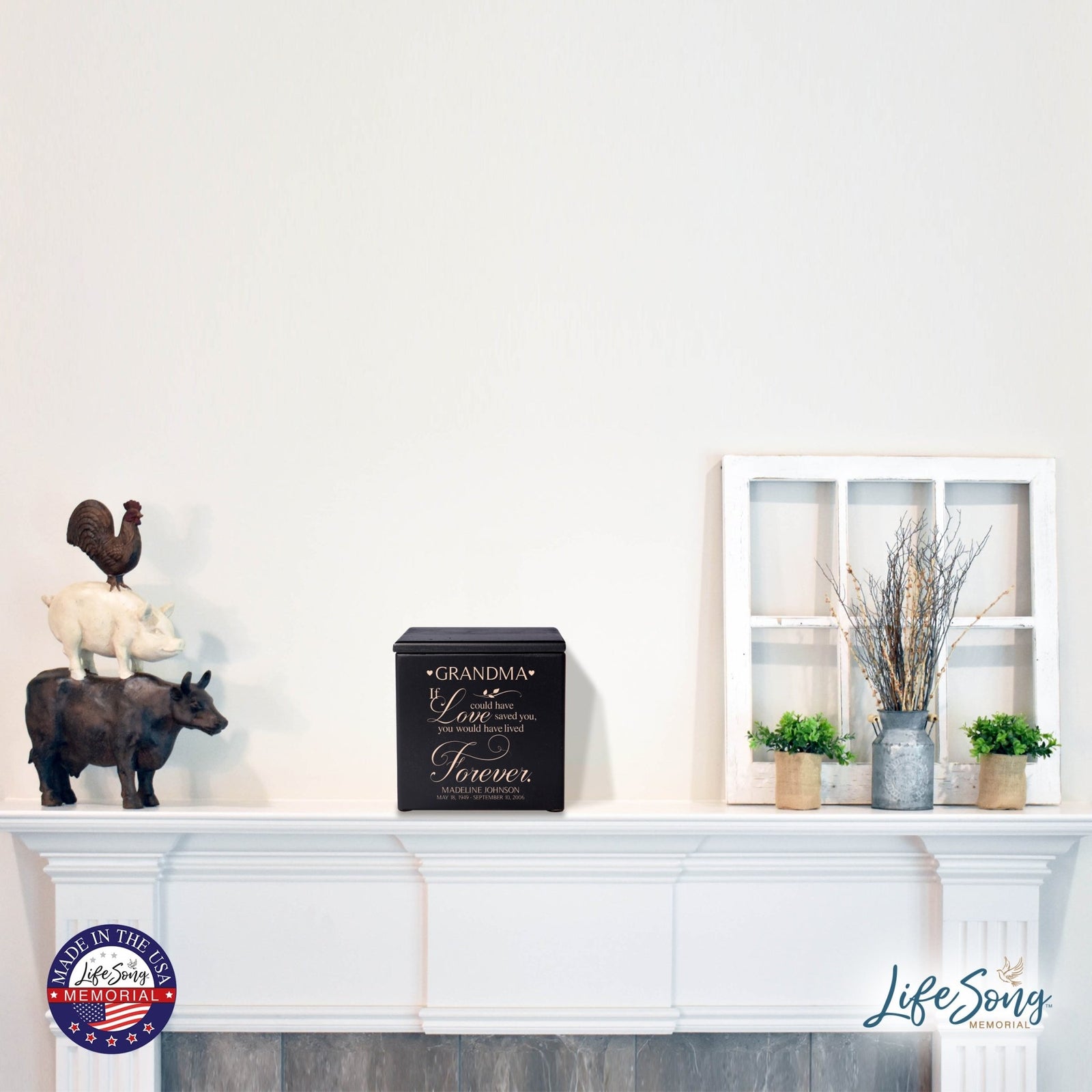 Personalized Funeral Cremation Urn for Human Ashes