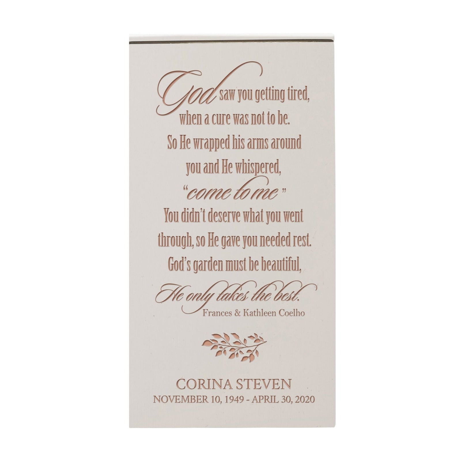 Elegant Engraved Wooden Keepsake Urn Box for Treasured Memories